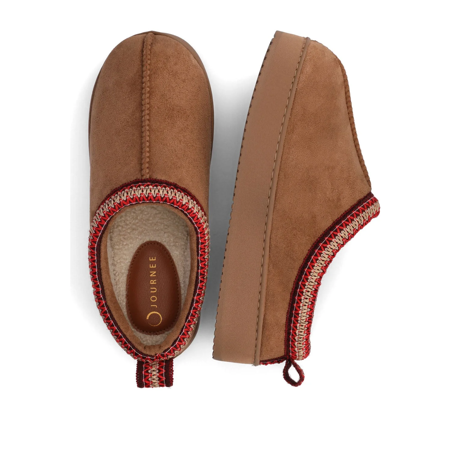 CONNWAY SLIPPERS IN FAUX SUEDE - Tan Faux Suede - Image 4