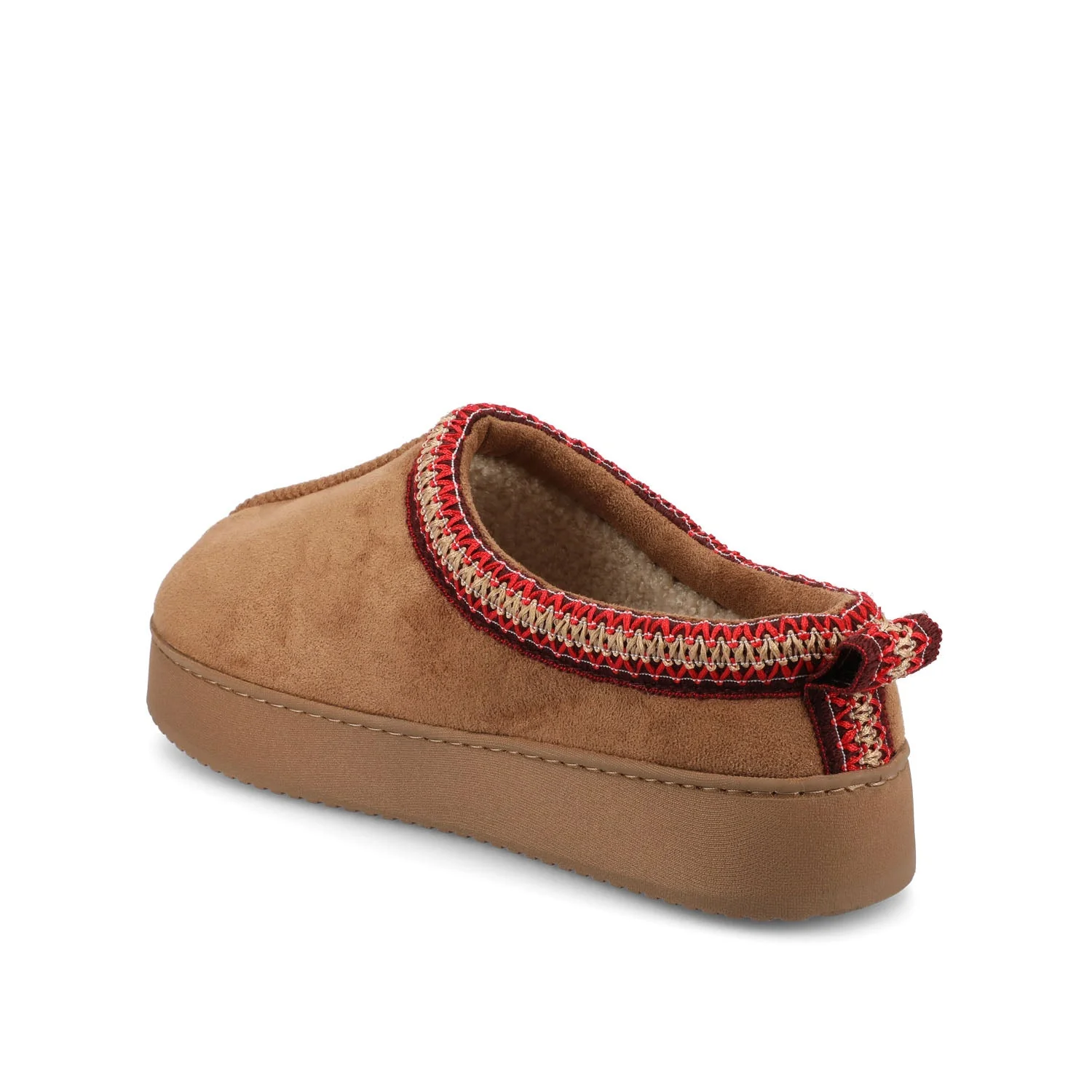 CONNWAY SLIPPERS IN FAUX SUEDE - Tan Faux Suede - Image 5