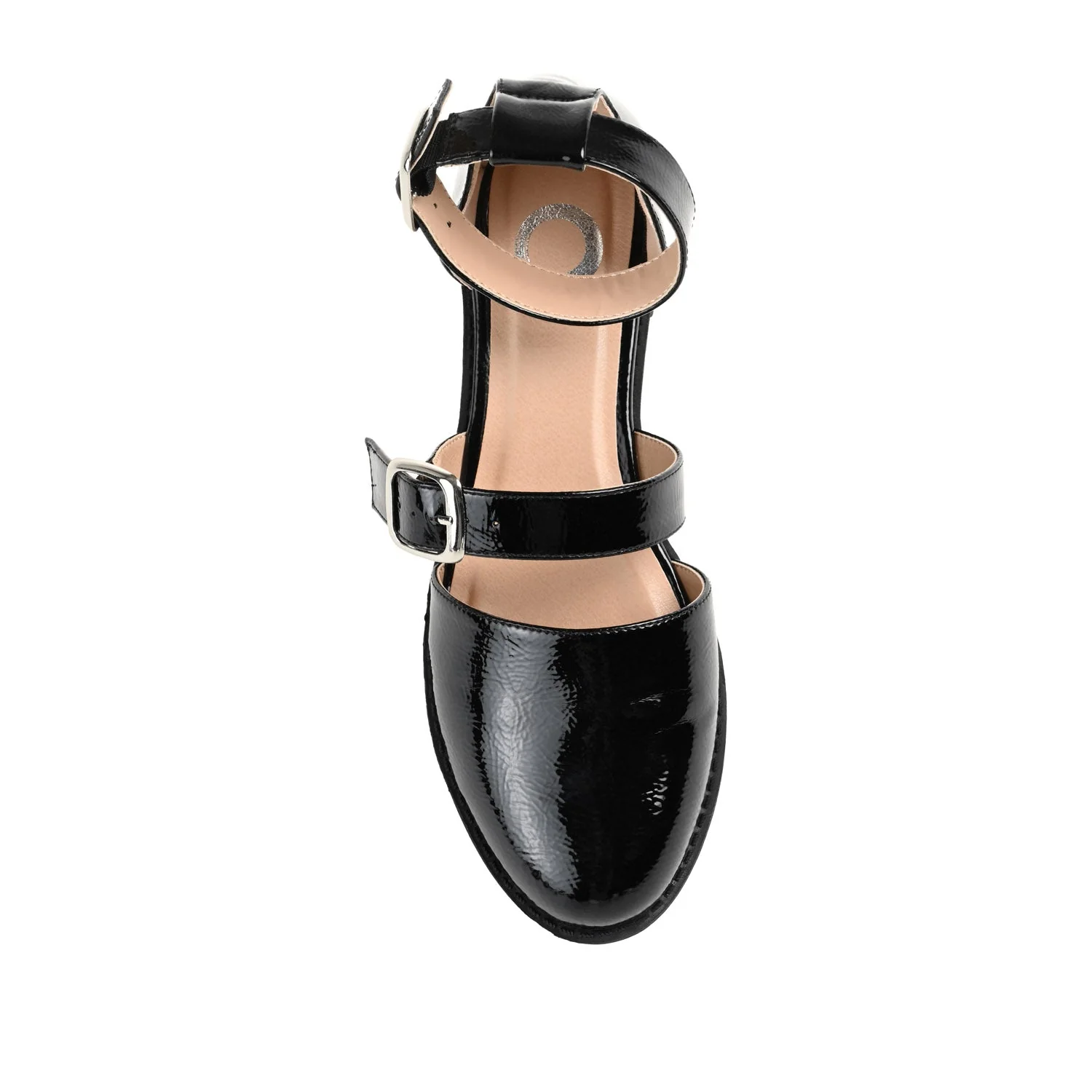 CONSTANCE MARY JANE LOAFER FLAT IN PATENT - Black - Image 6