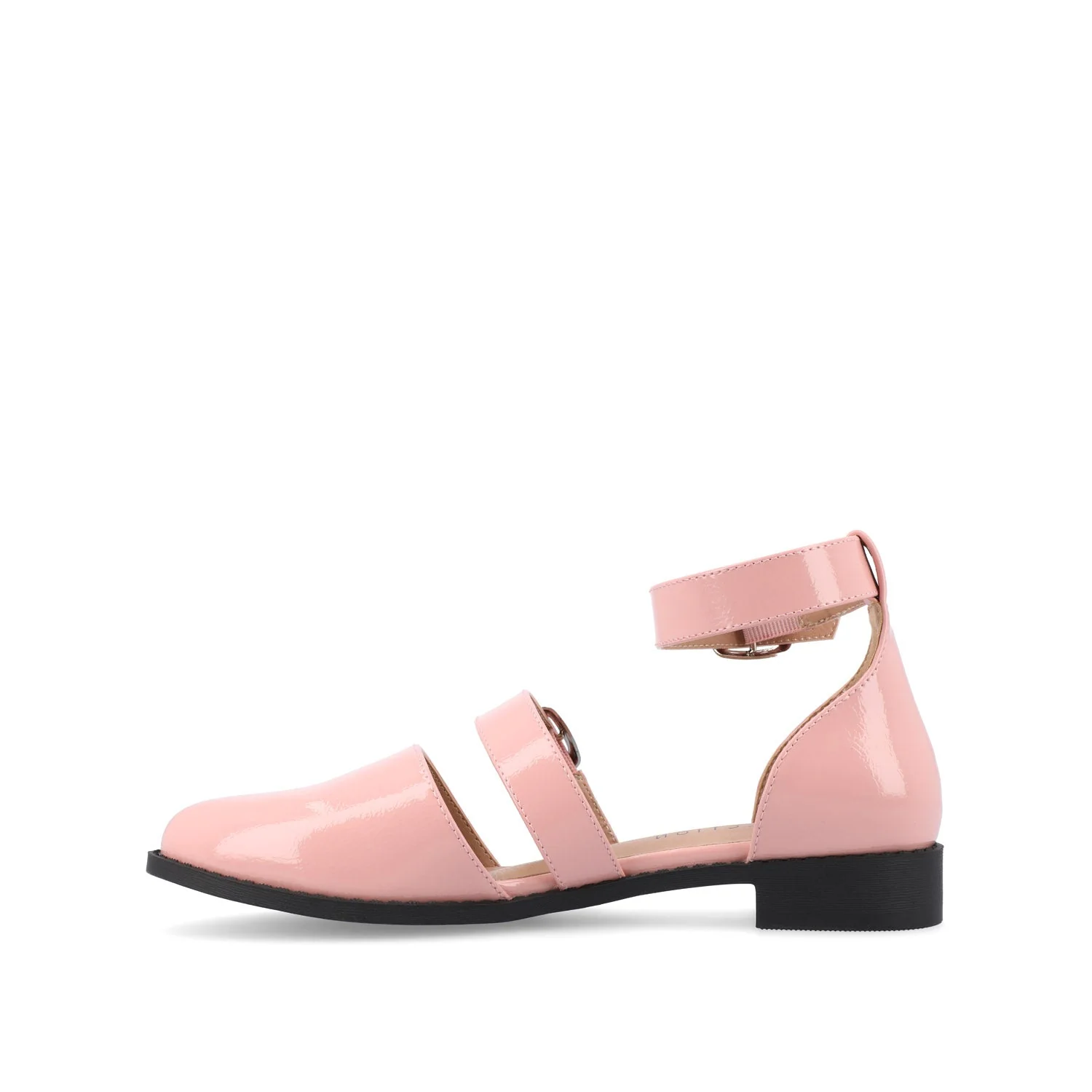 CONSTANCE MARY JANE LOAFER FLAT IN PATENT - Blush - Image 3
