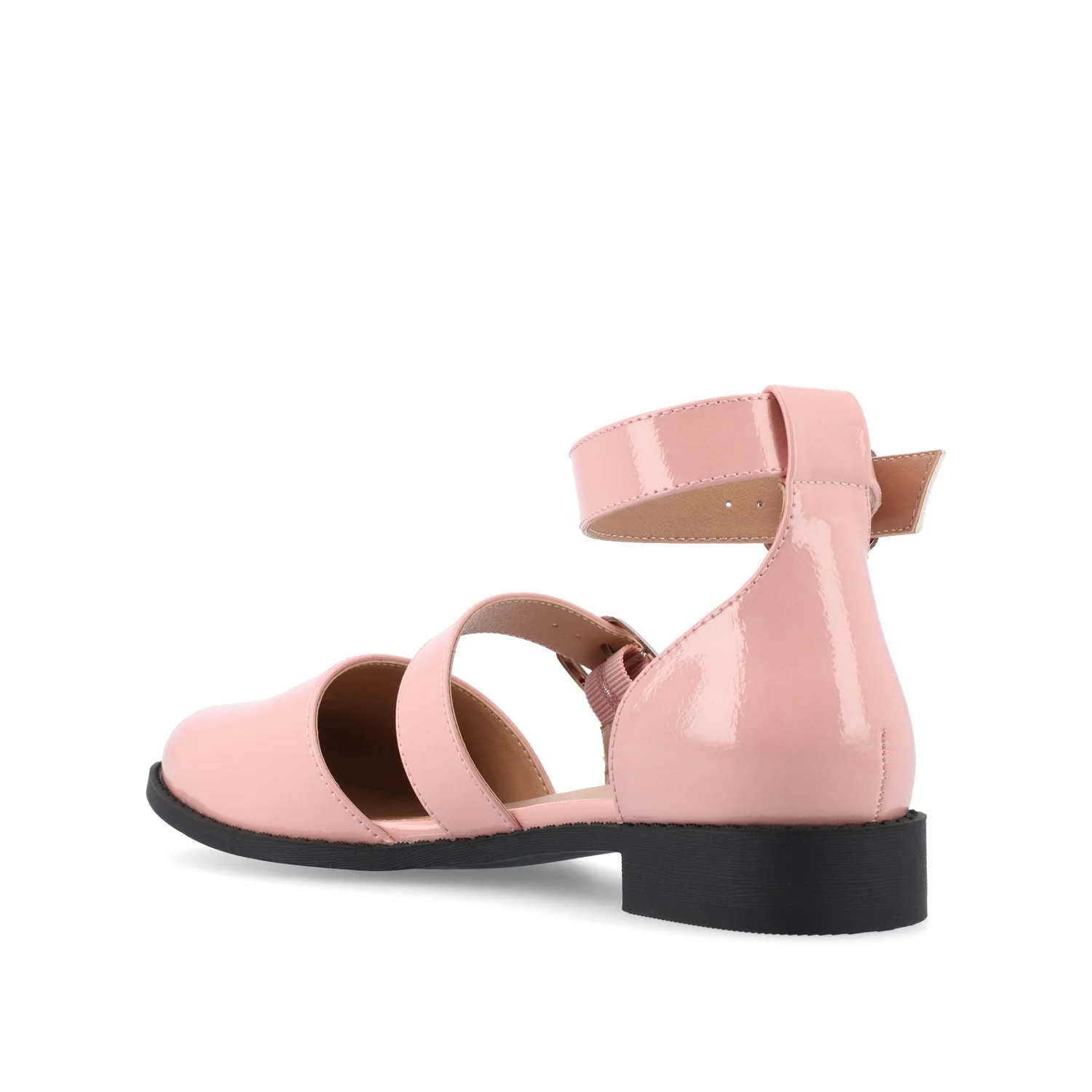 CONSTANCE MARY JANE LOAFER FLAT IN PATENT - Blush - Image 4