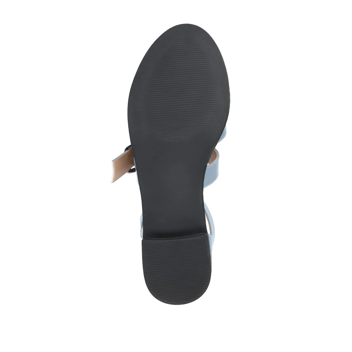 CONSTANCE MARY JANE LOAFER FLAT IN PATENT - Light Blue - Image 8