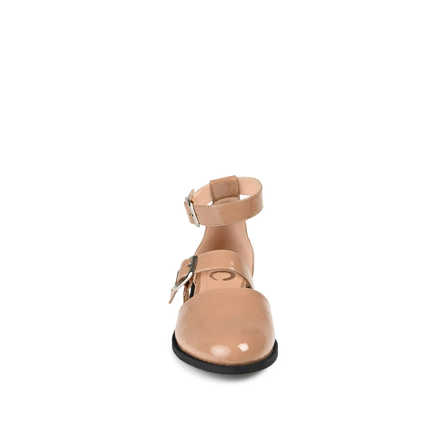 CONSTANCE MARY JANE LOAFER FLAT IN PATENT - Mocha - Image 5