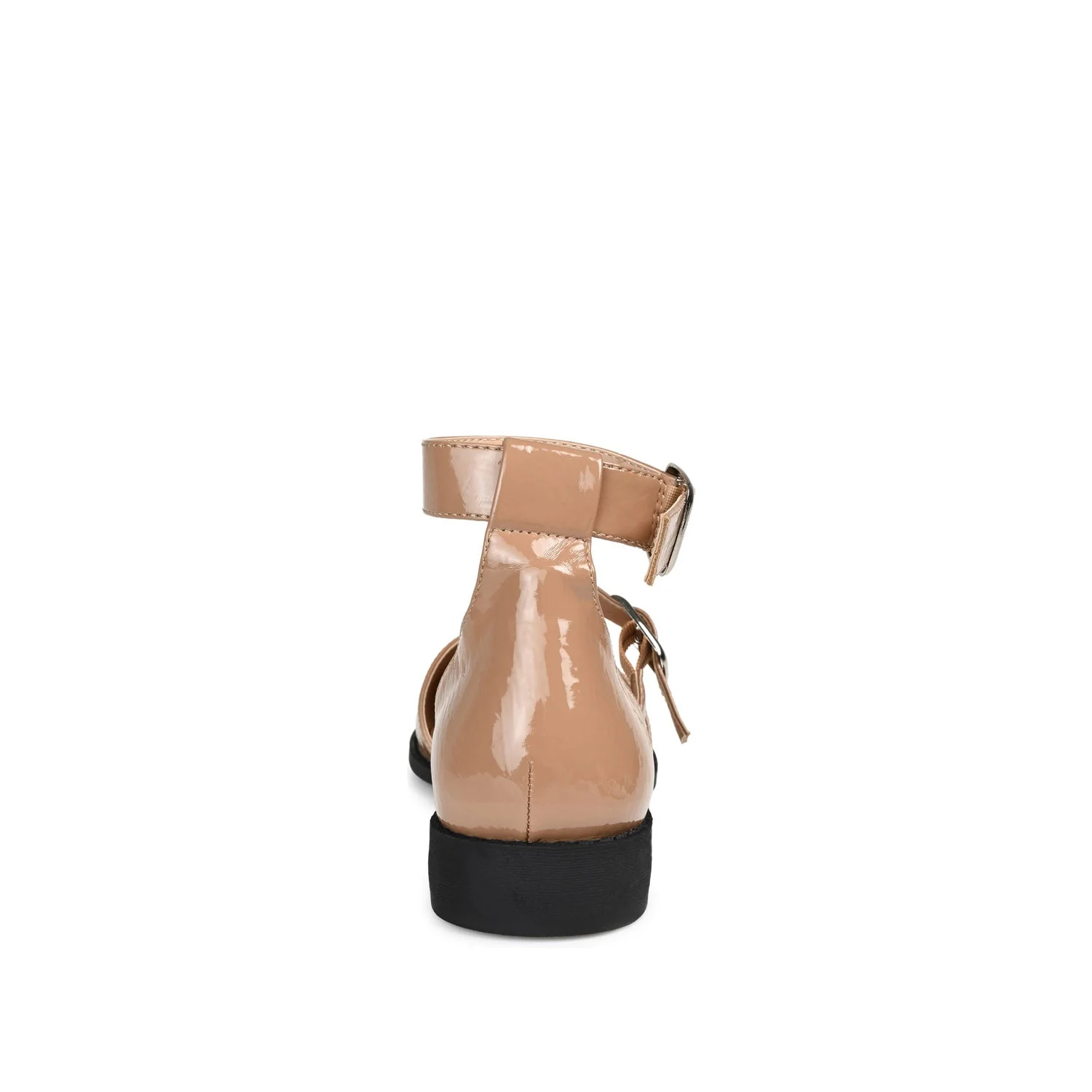 CONSTANCE MARY JANE LOAFER FLAT IN PATENT - Mocha - Image 7