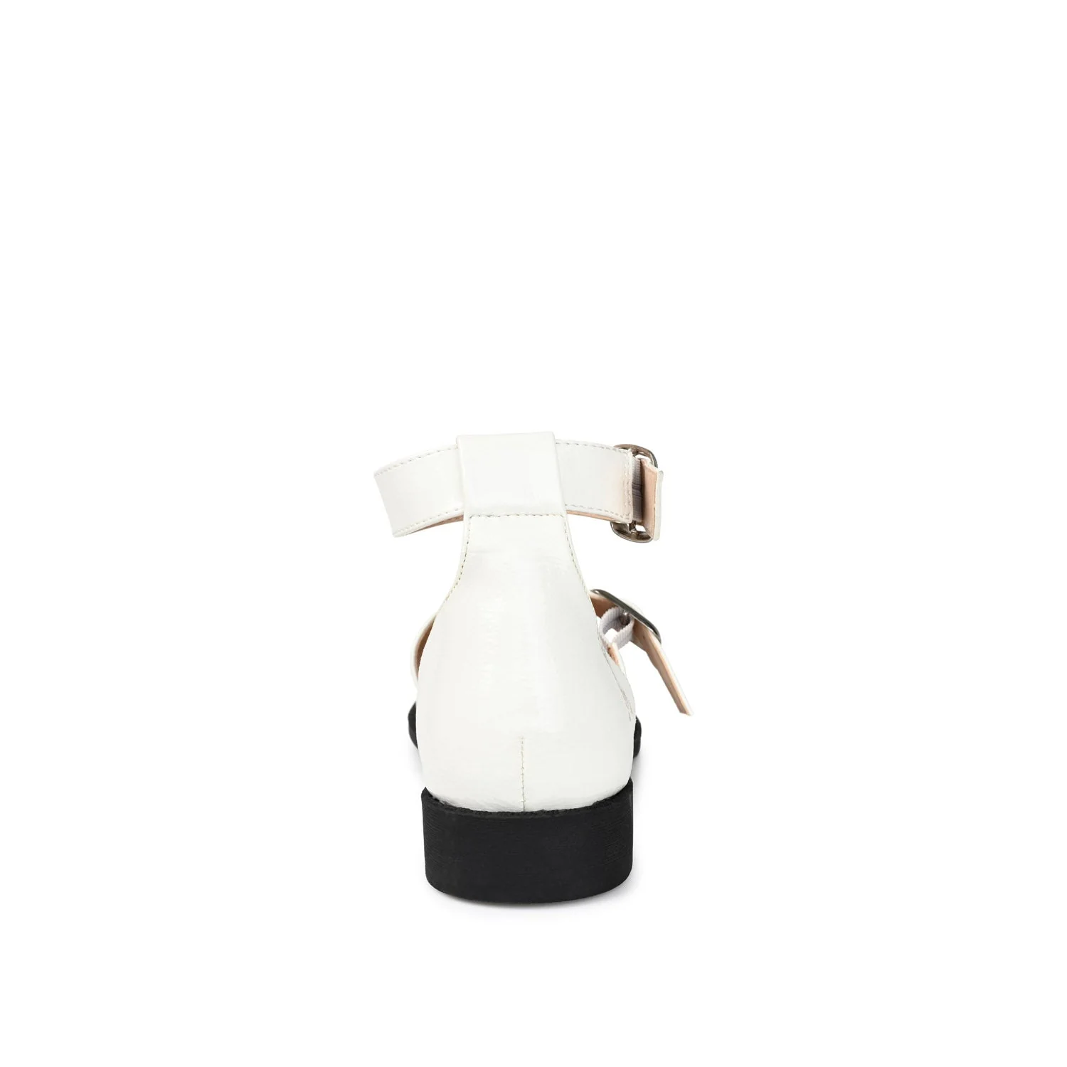CONSTANCE MARY JANE LOAFER FLAT IN PATENT - Off White - Image 6