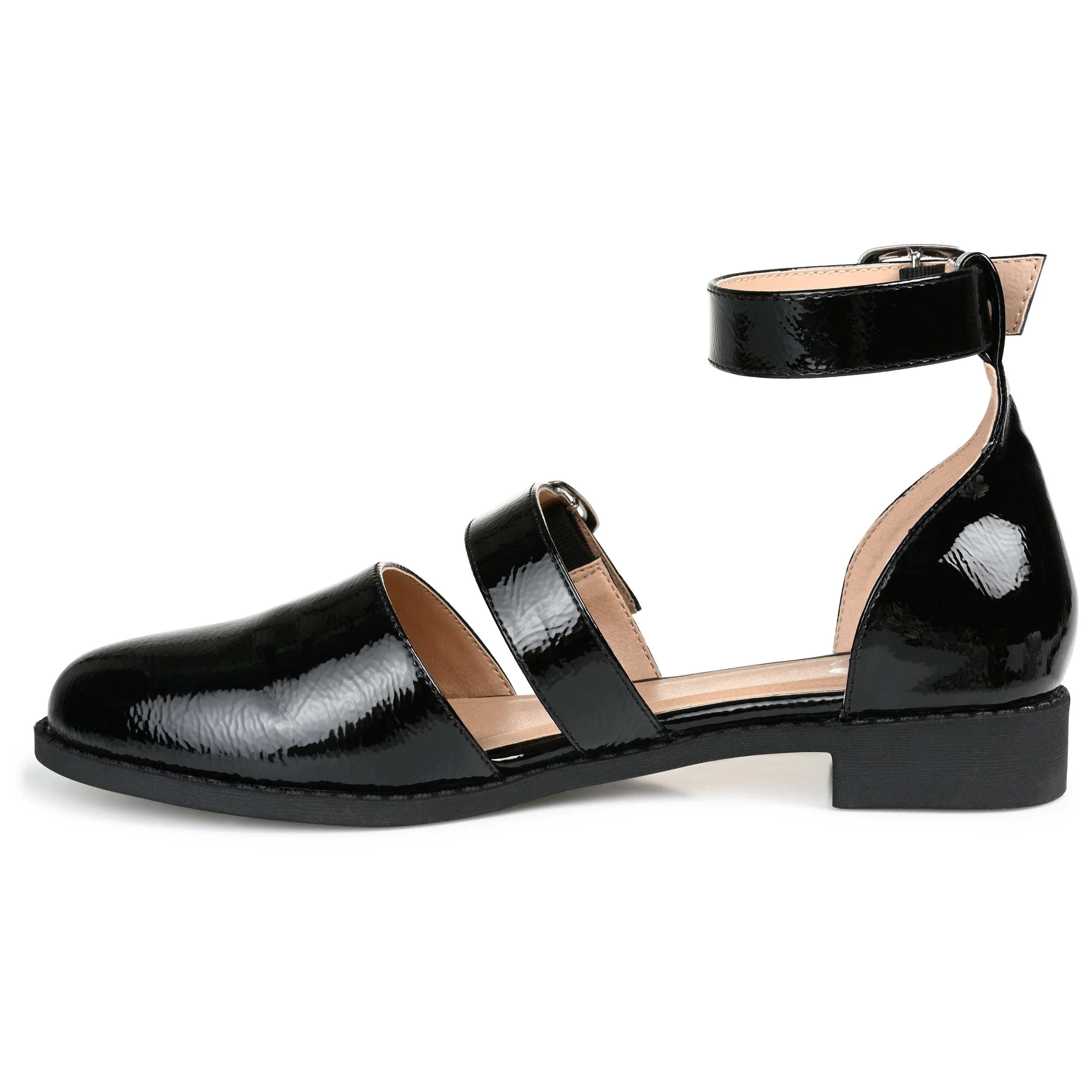 CONSTANCE MARY JANE LOAFER FLATS IN WIDE - Black - Image 2