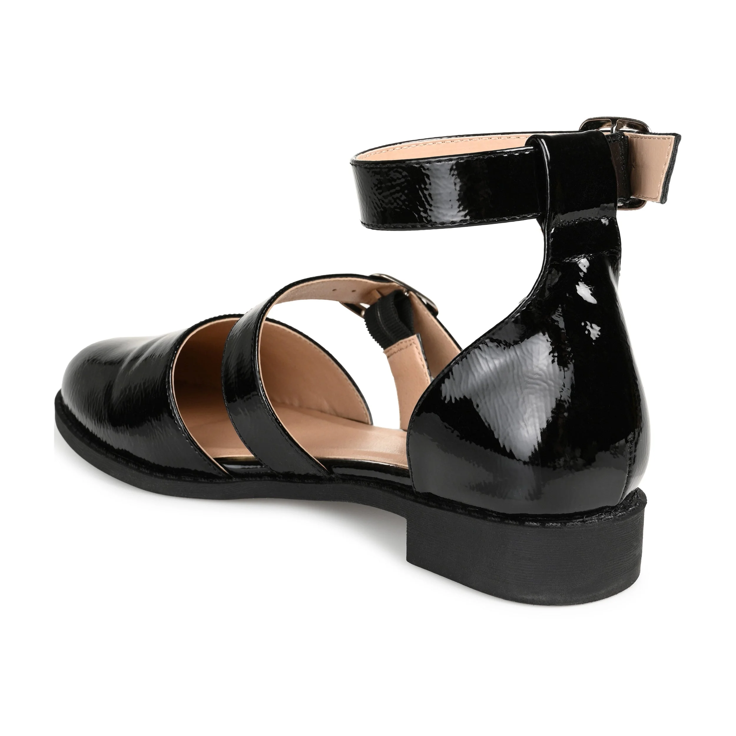 CONSTANCE MARY JANE LOAFER FLATS IN WIDE - Black - Image 3
