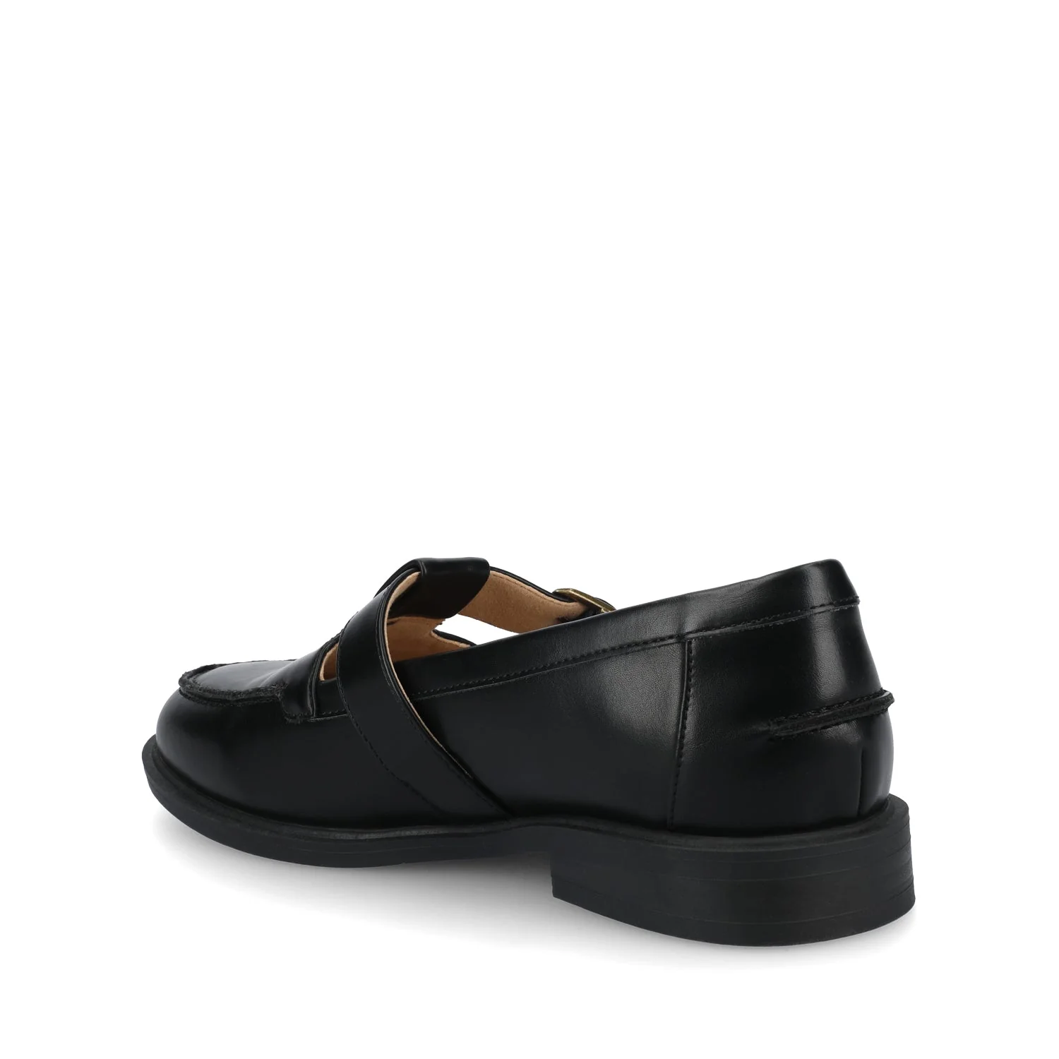 CORINA T-STRAP LOAFER - Black - Image 3