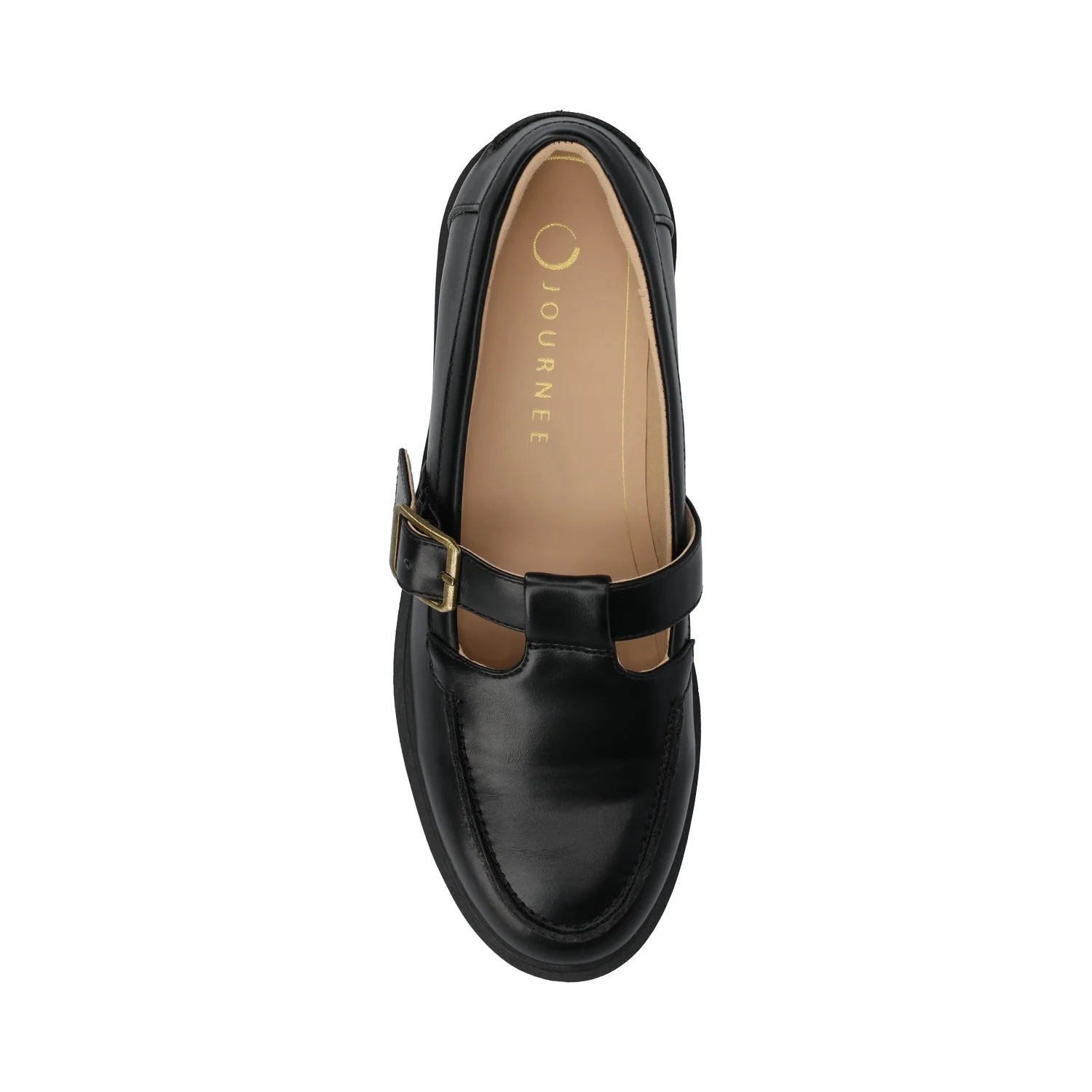 CORINA T-STRAP LOAFER - Black - Image 4