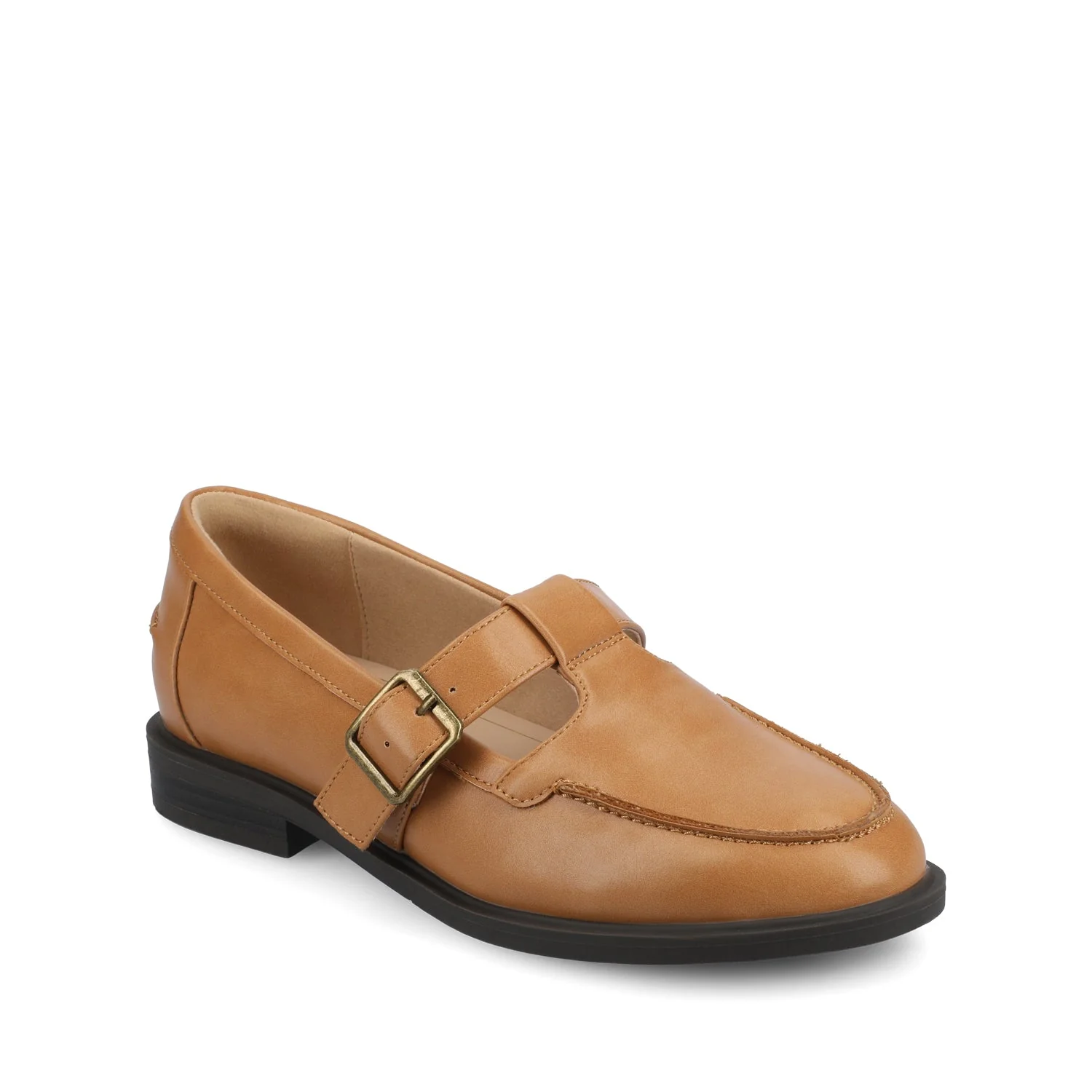 CORINA T-STRAP LOAFER - Tan - Image 2