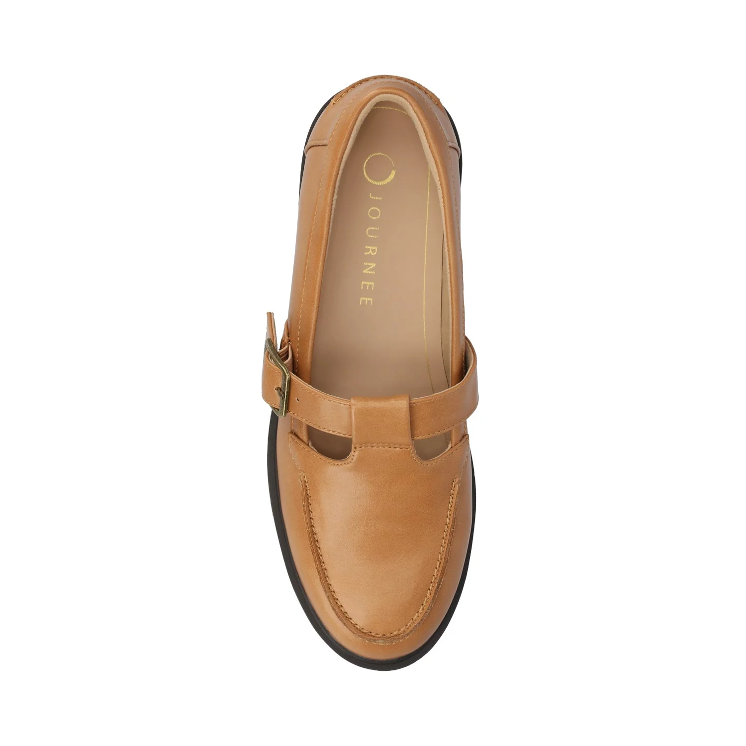 CORINA T-STRAP LOAFER - Tan - Image 4