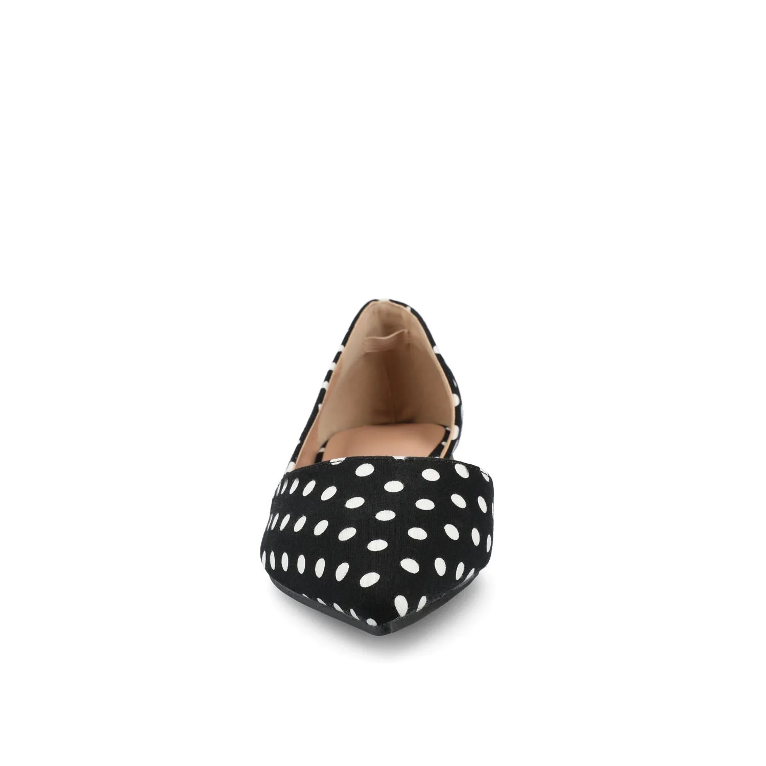 CORTNI D'ORSAY FLATS IN VEGAN LEATHER - Black Dot PU - Image 5