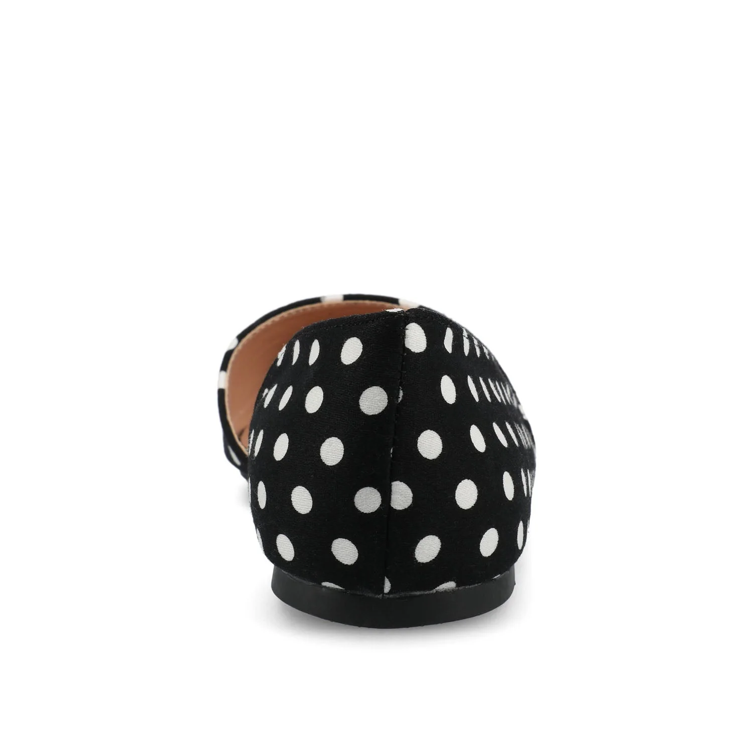 CORTNI D'ORSAY FLATS IN VEGAN LEATHER - Black Dot PU - Image 7