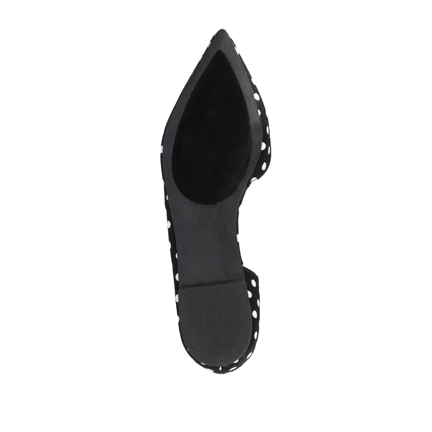 CORTNI D'ORSAY FLATS IN VEGAN LEATHER - Black Dot PU - Image 8