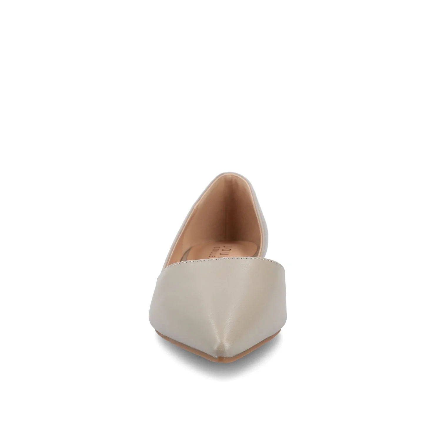 CORTNI D'ORSAY FLATS IN VEGAN LEATHER - Grey PU - Image 5