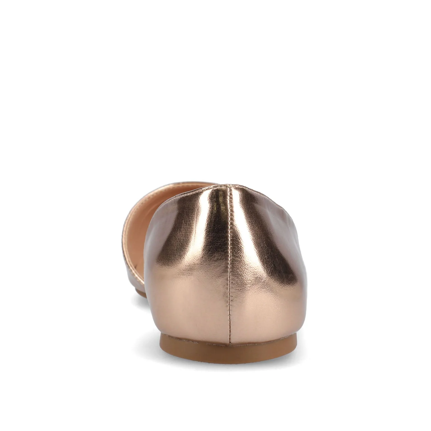 CORTNI D'ORSAY FLATS IN VEGAN LEATHER - Rose Gold PU - Image 8