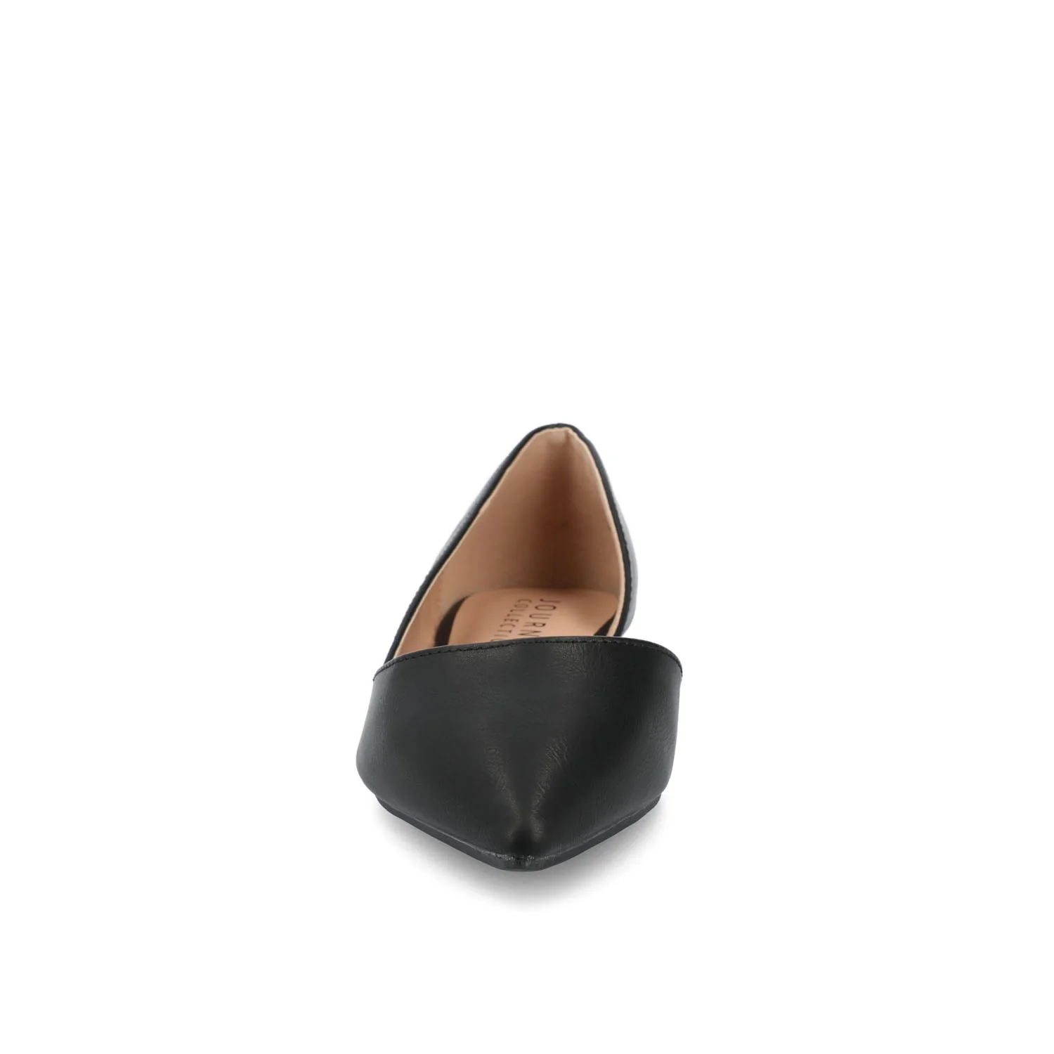 CORTNI D'ORSAY FLATS IN WIDE - Black PU - Image 4