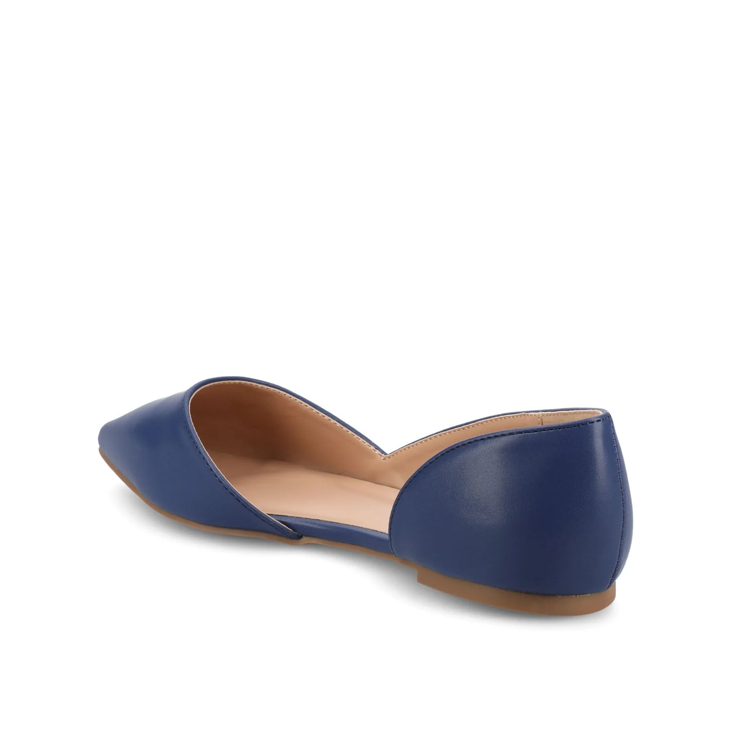 CORTNI D'ORSAY FLATS IN WIDE - Blue PU - Image 4