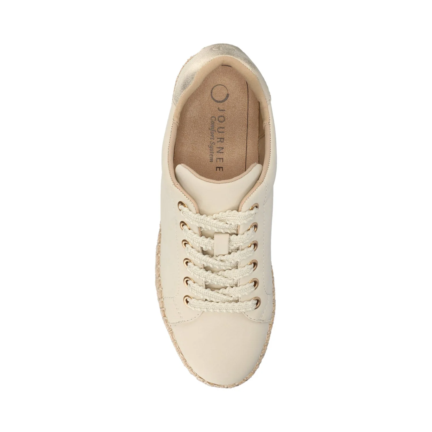 COSIMA ESAPDRILLE SNEAKERS - Bone/Gold - Image 5