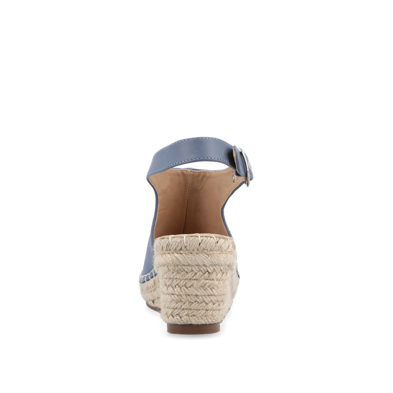 CREW ESPADRILLE WEDGE HEELED SANDALS - Blue PU - Image 7