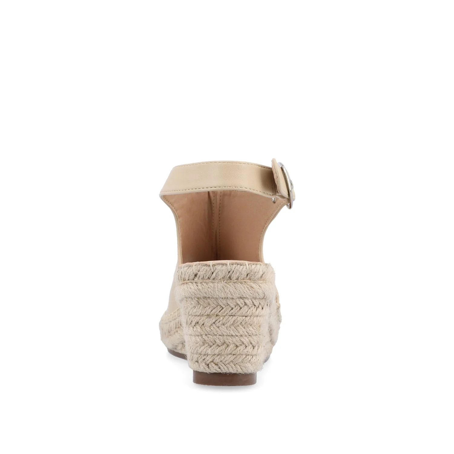 CREW ESPADRILLE WEDGE HEELED SANDALS - Nude PU - Image 8