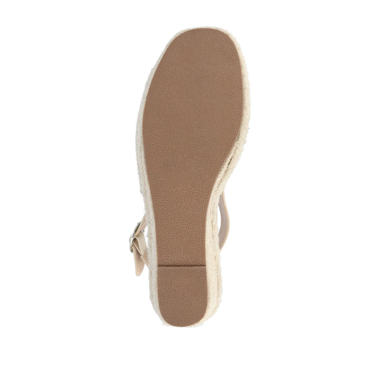 CREW ESPADRILLE WEDGE HEELED SANDALS - Nude PU - Image 9