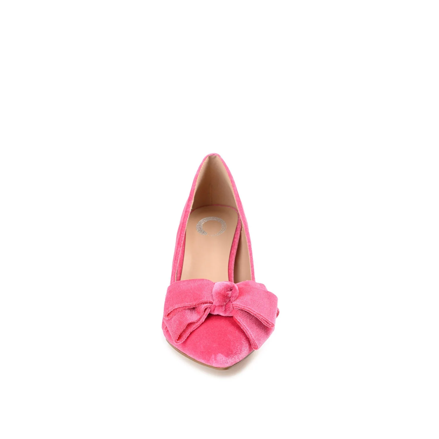 CRYSTOL STILETTO PUMP HEELS IN VELVET - Pink - Image 5