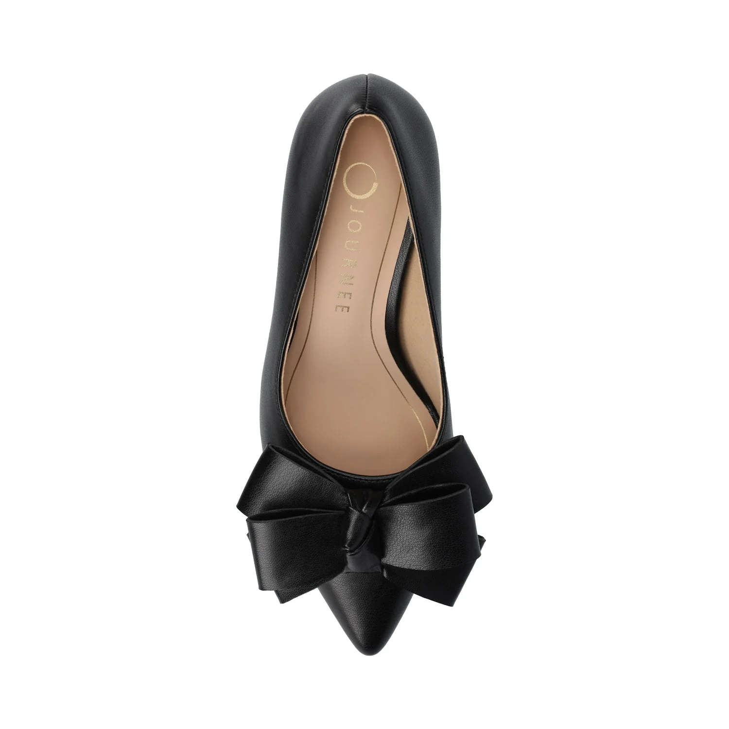 CRYSTOL STILETTO PUMP HEELS IN VEGAN LEATHER IN WIDE - Black - Image 4