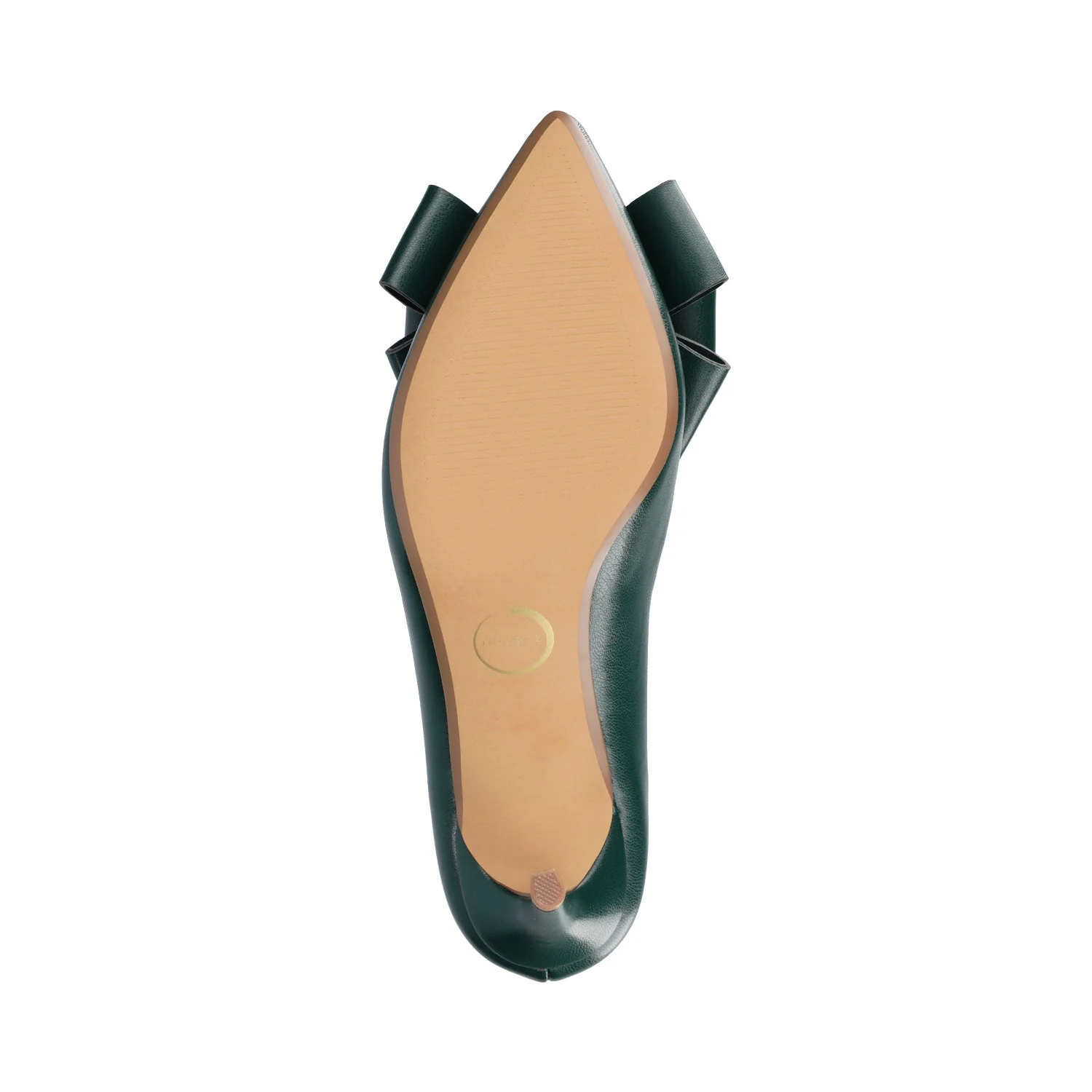 CRYSTOL STILETTO PUMP HEELS IN VEGAN LEATHER - Pine - Image 5