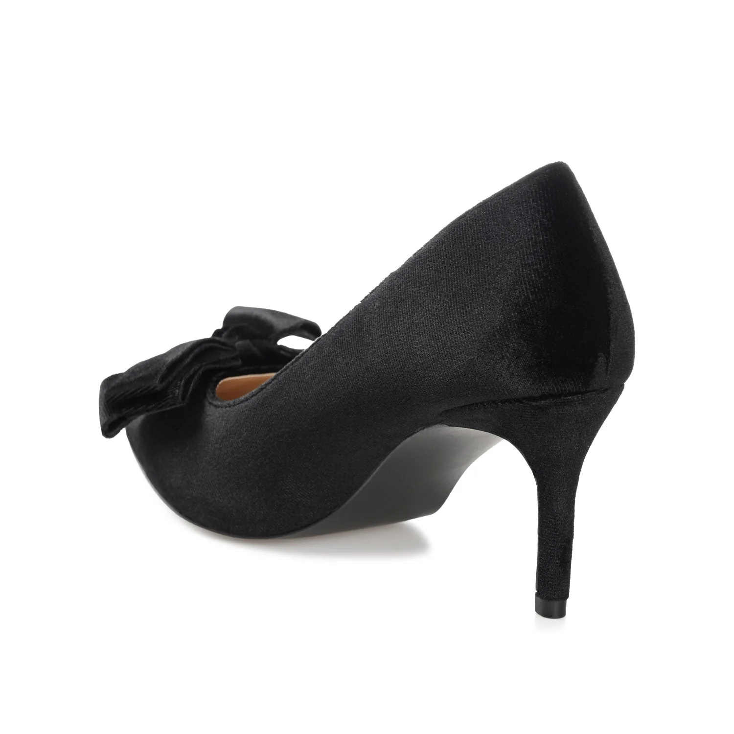 CRYSTOL STILETTO PUMP HEELS IN WIDE - Black - Image 4