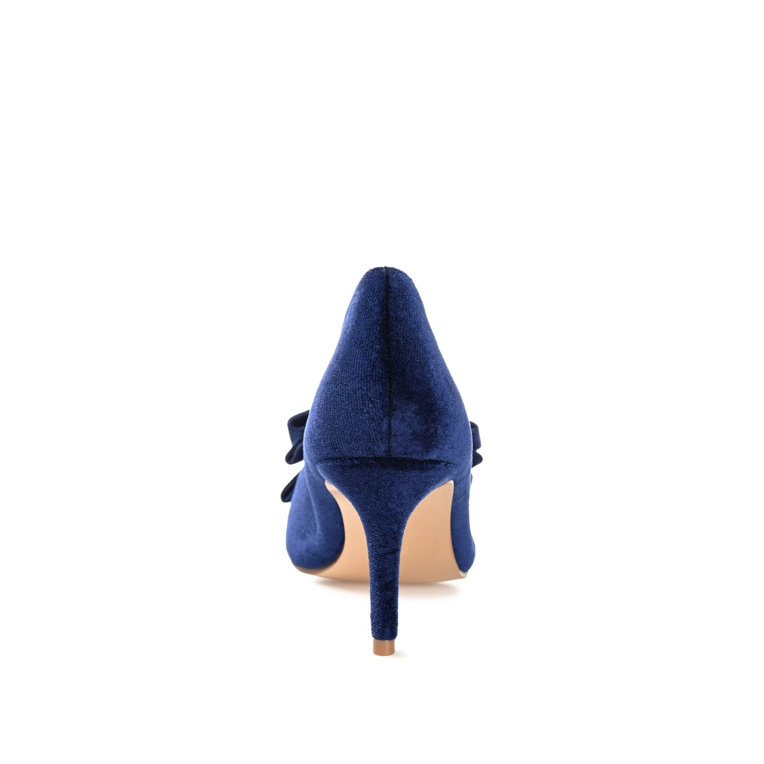 CRYSTOL STILETTO PUMP HEELS IN WIDE - Navy Nubuck - Image 7