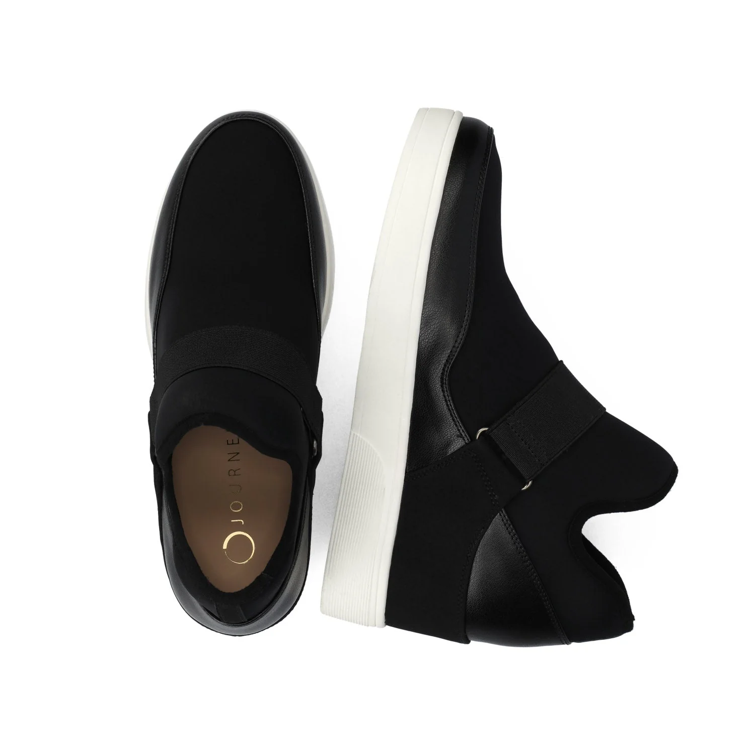 DAMARI HIGH TOP WEDGE SNEAKER - Black - Image 3