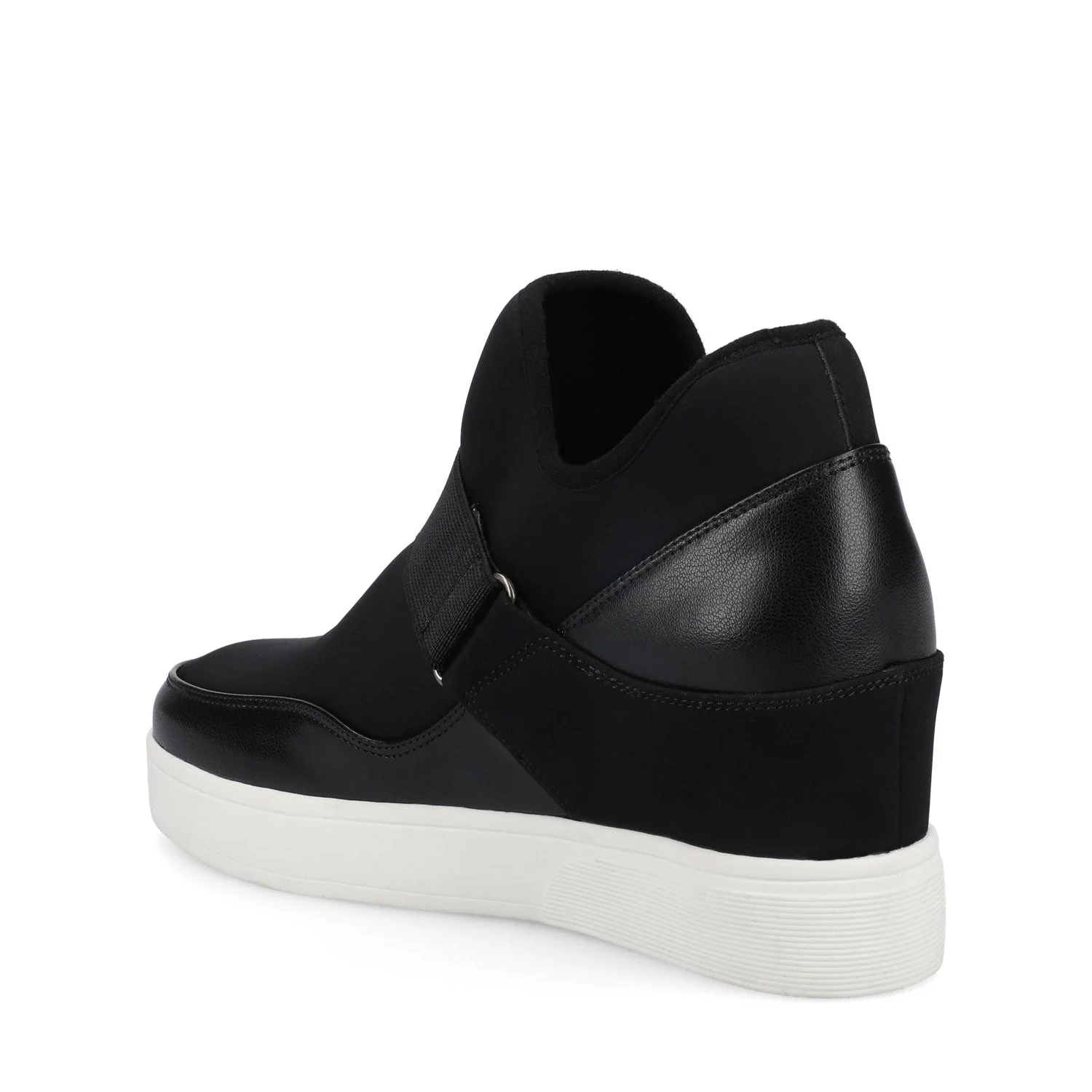 DAMARI HIGH TOP WEDGE SNEAKER - Black - Image 4