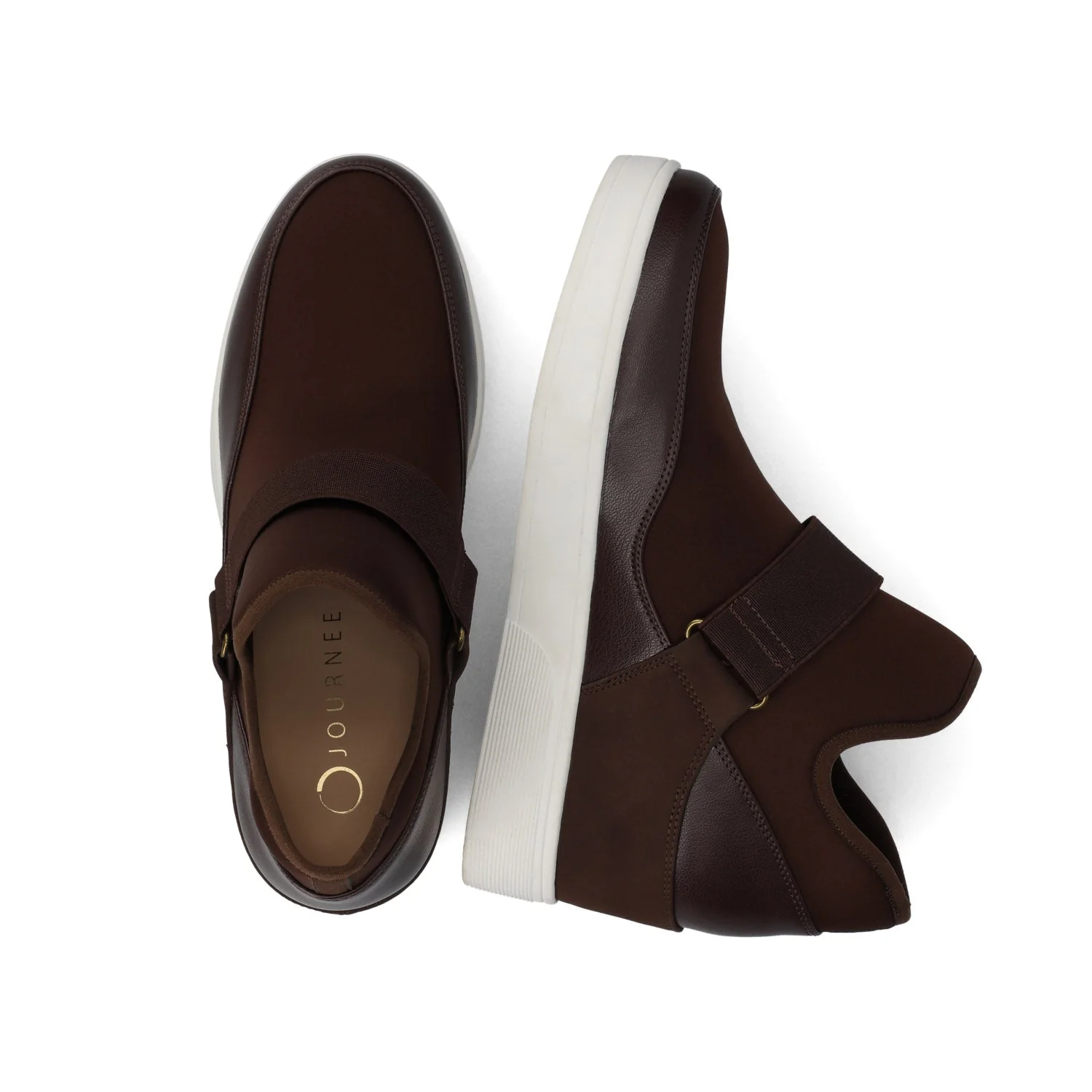 DAMARI HIGH TOP WEDGE SNEAKER - Chocolate - Image 3