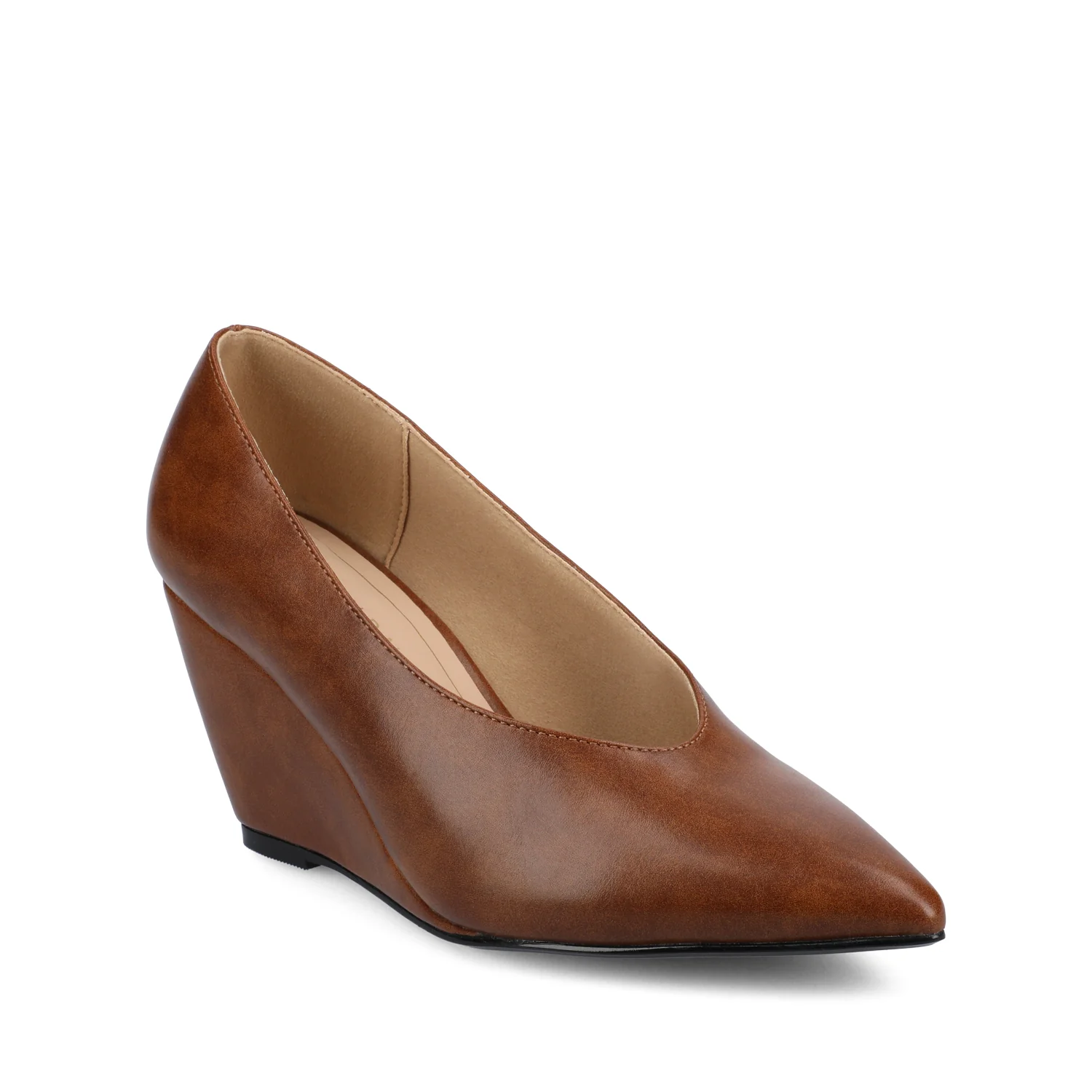 DANIKA DRESS WEDGES - Cognac - Image 4