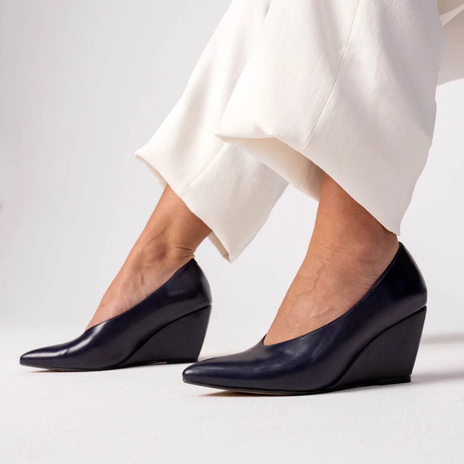 DANIKA DRESS WEDGES - Navy - Image 2