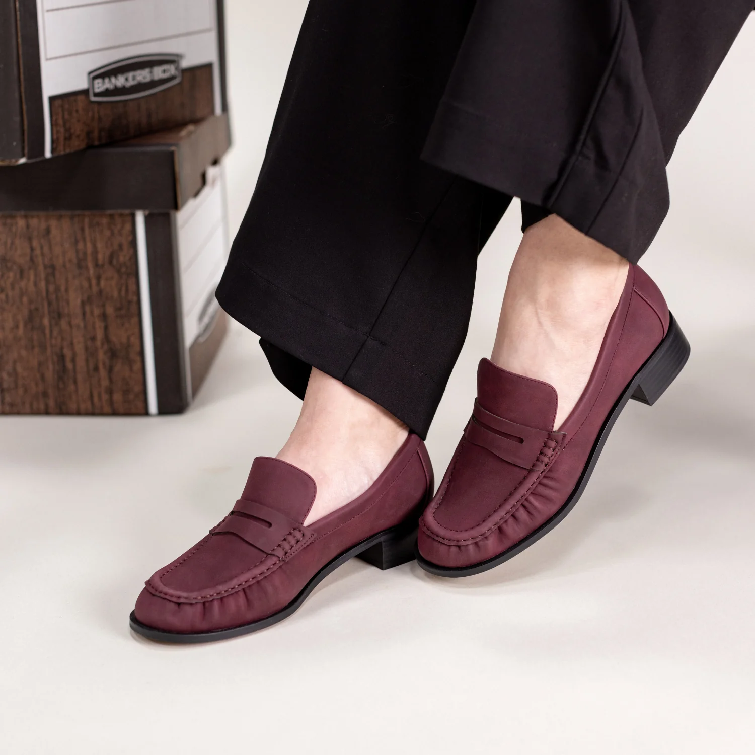 DANNA PENNY LOAFER - Oxblood - Image 2