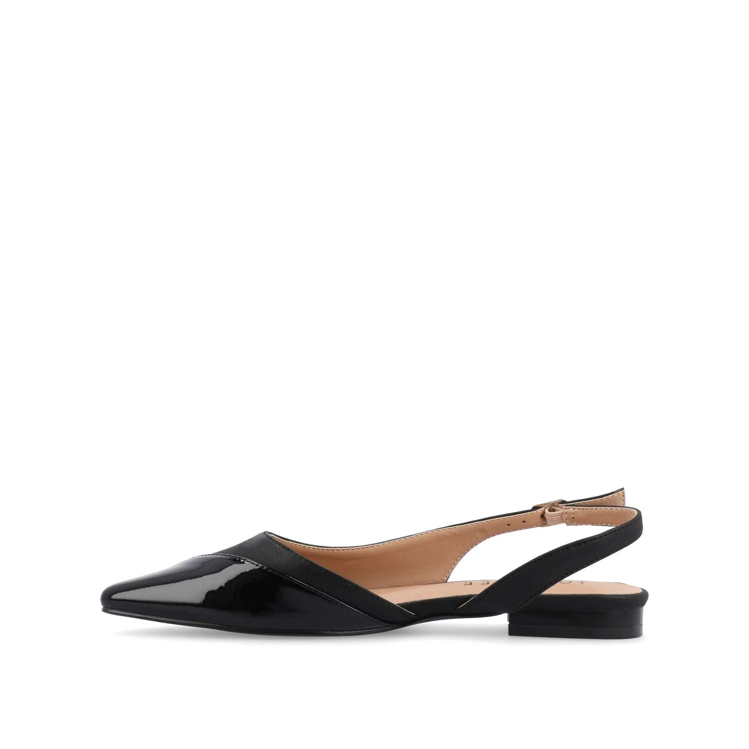 DAPHNNE BALLET FLATS IN TWEED FABRIC IN WIDE - Black - Image 3