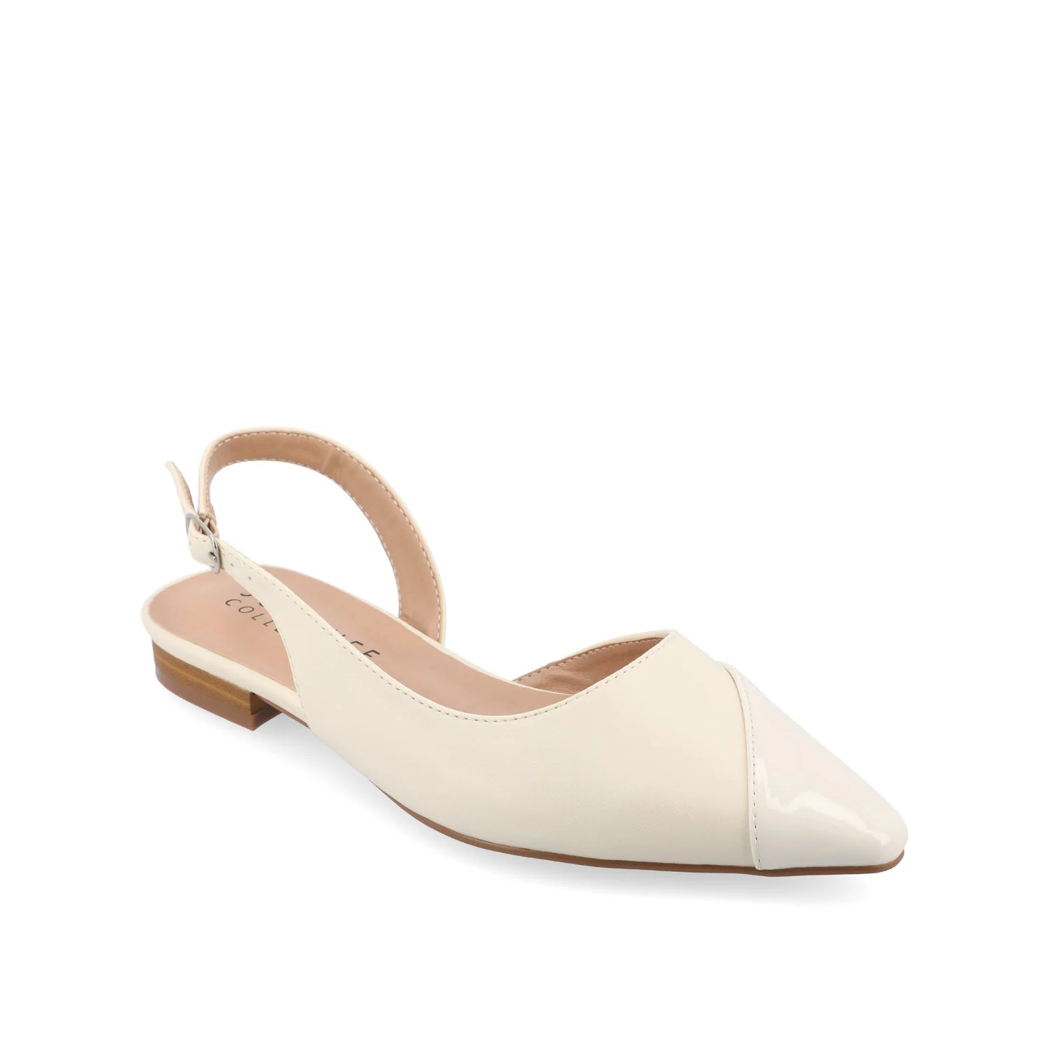 DAPHNNE BALLET FLATS IN TWEED FABRIC IN WIDE - Ivory - Image 2