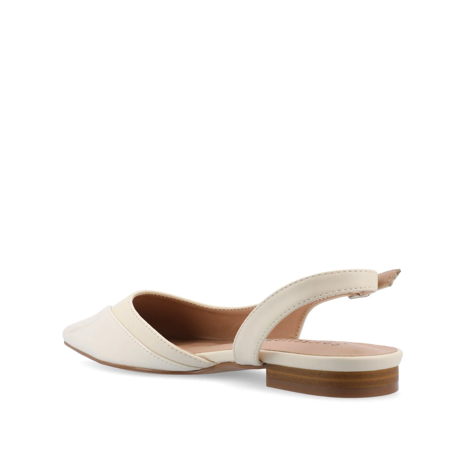 DAPHNNE BALLET FLATS IN TWEED FABRIC IN WIDE - Ivory - Image 4