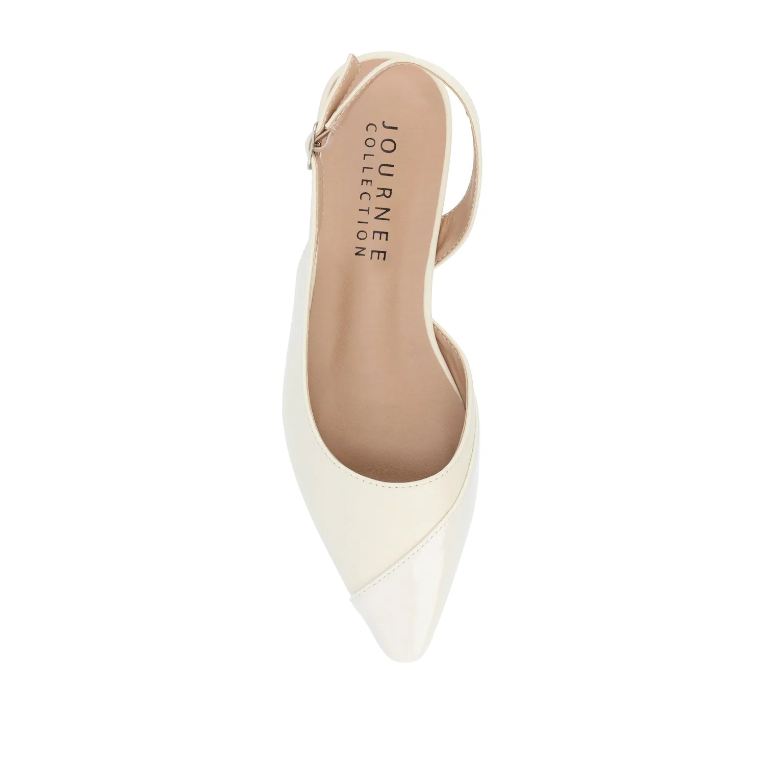 DAPHNNE BALLET FLATS IN TWEED FABRIC IN WIDE - Ivory - Image 6