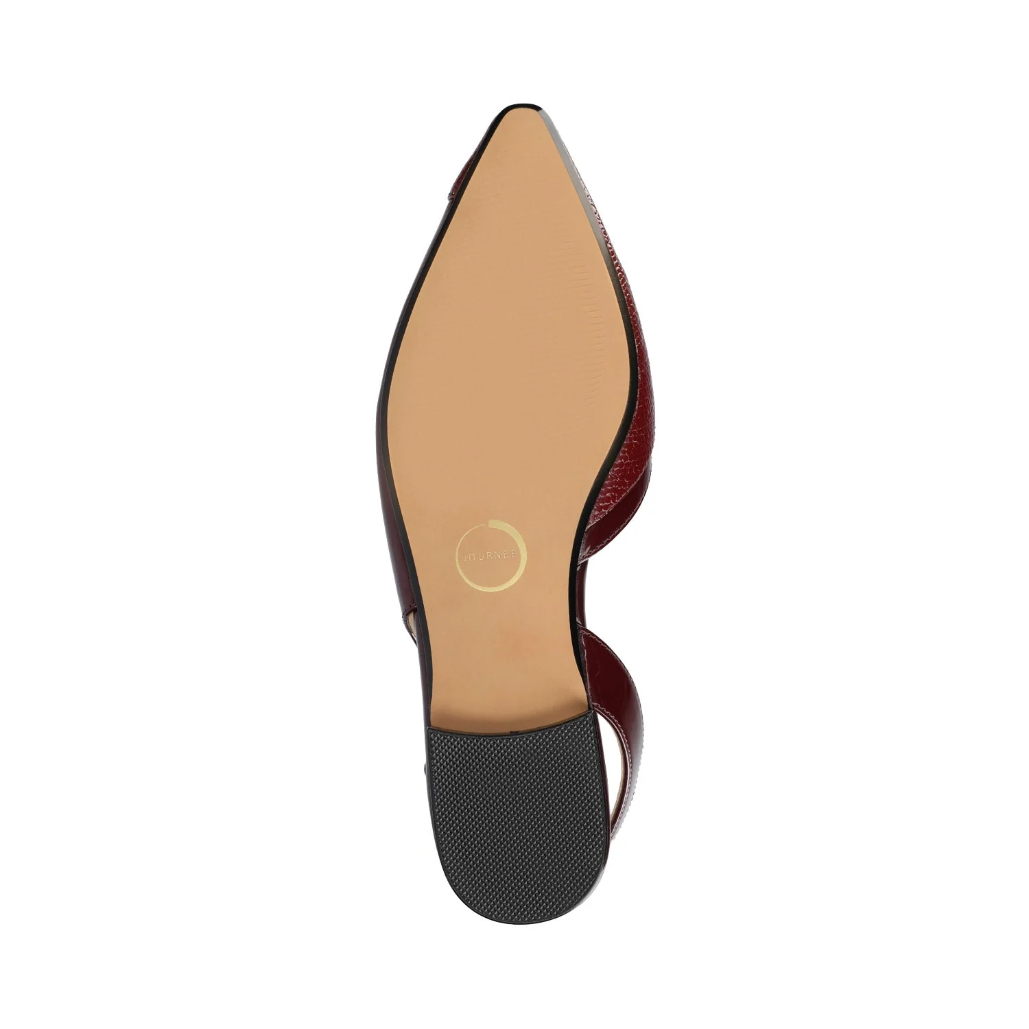 DAPHNNE BALLET FLATS IN TWEED FABRIC STATEMENT IN WIDE - Oxblood Nubuck - Image 5
