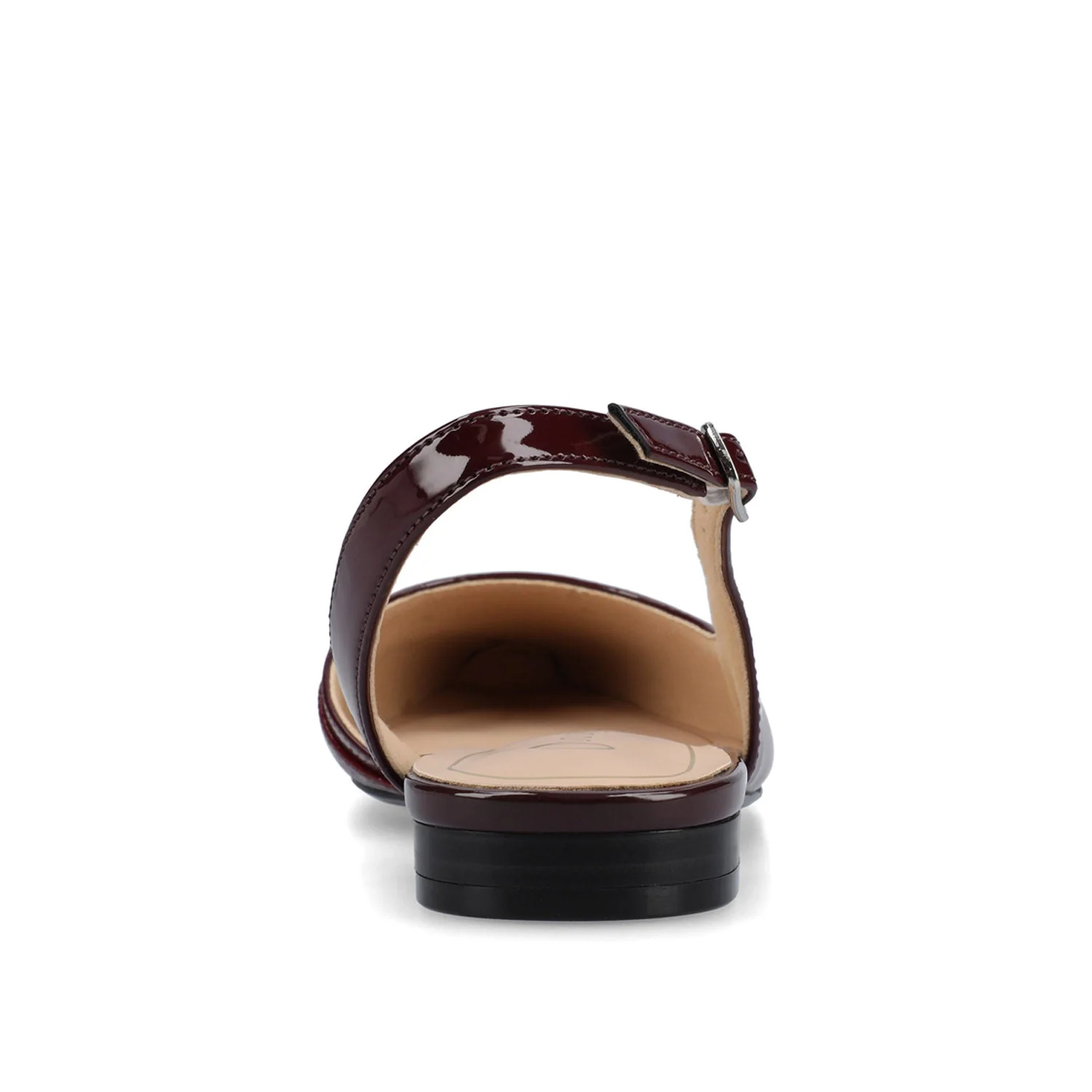 DAPHNNE BALLET FLATS IN TWEED FABRIC STATEMENT IN WIDE - Oxblood Nubuck - Image 6