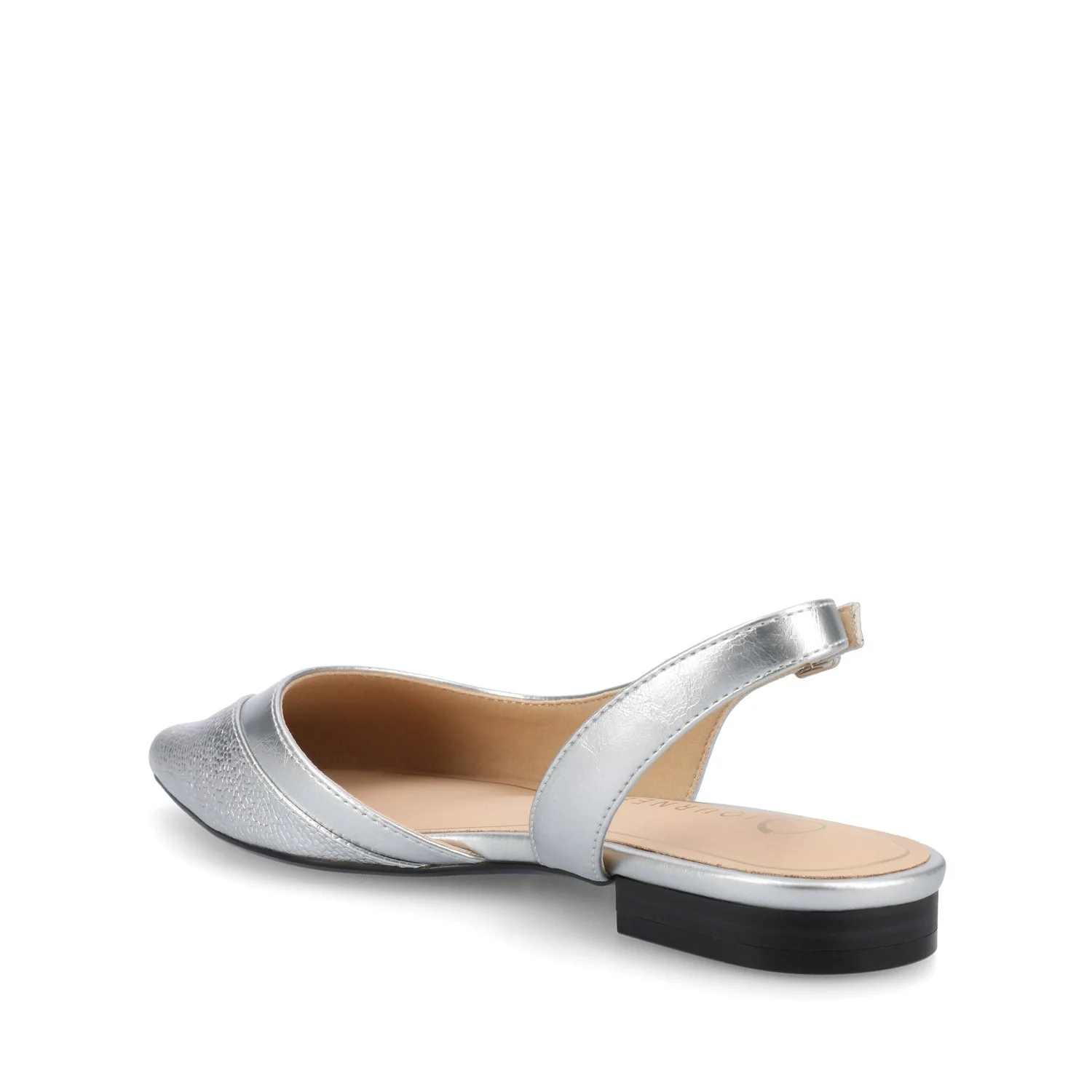 DAPHNNE BALLET FLATS IN TWEED FABRIC STATEMENT - Silver - Image 3