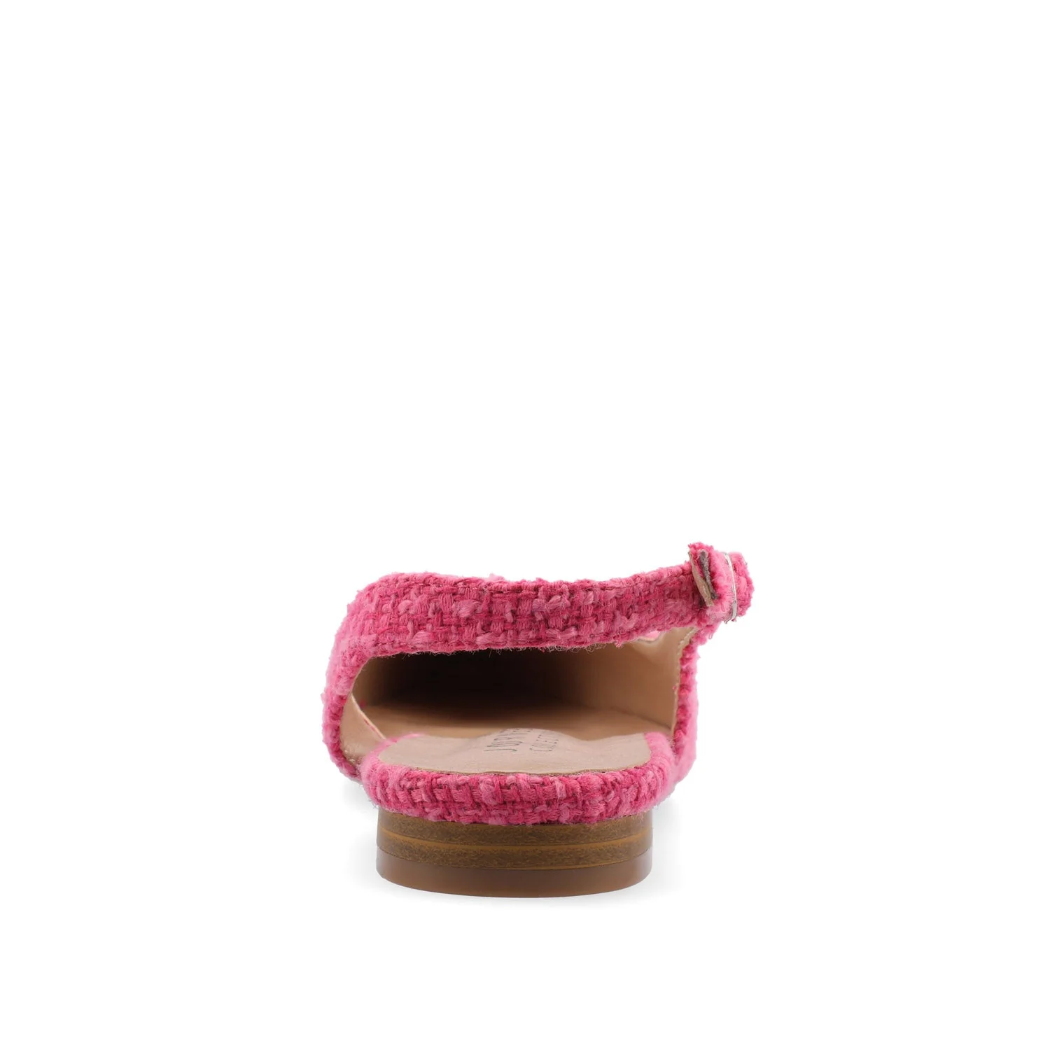 DAPHNNE BALLET FLATS IN TWEED FABRIC - Magenta Tweed - Image 7