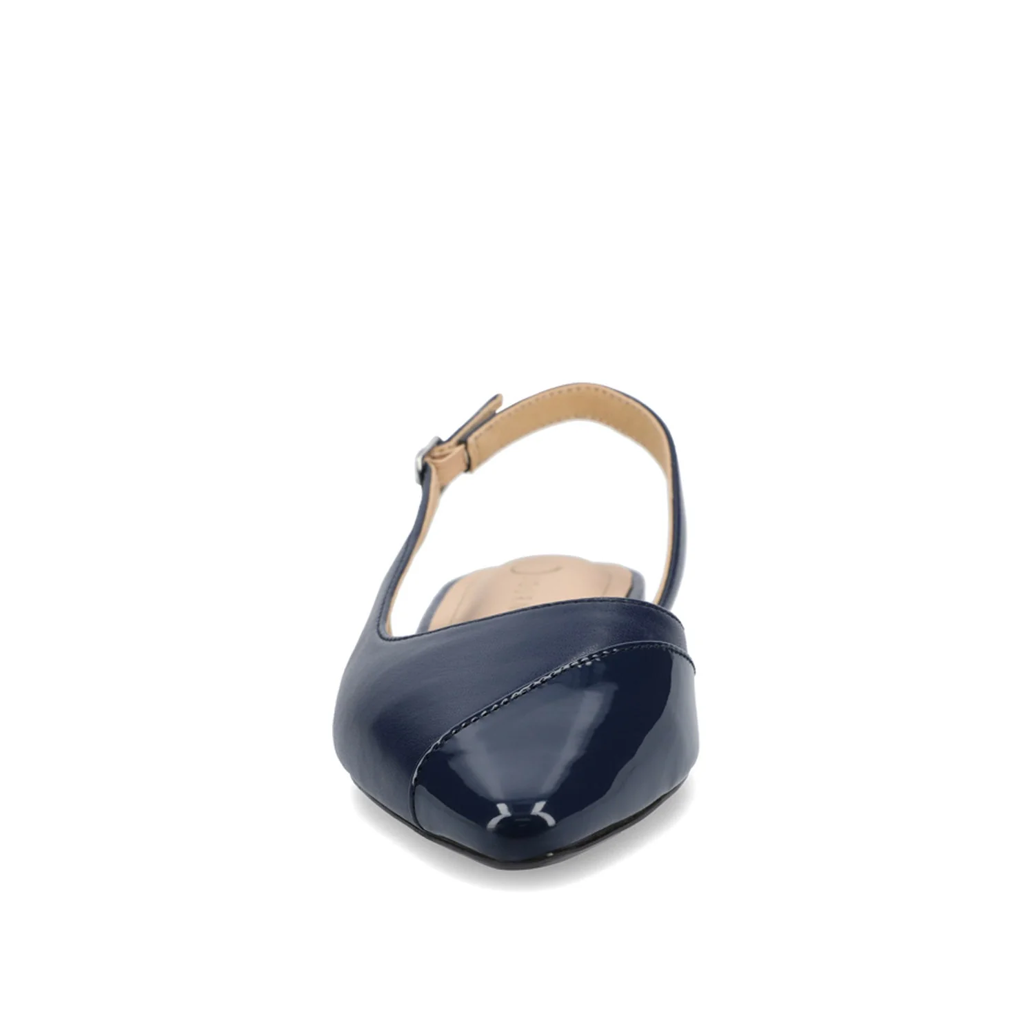 DAPHNNE BALLET FLATS IN TWEED FABRIC - Navy Nubuck - Image 5