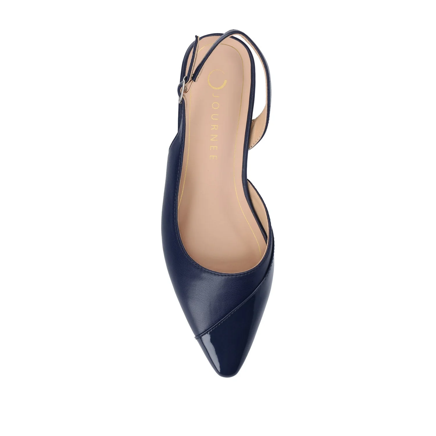 DAPHNNE BALLET FLATS IN TWEED FABRIC - Navy Nubuck - Image 6