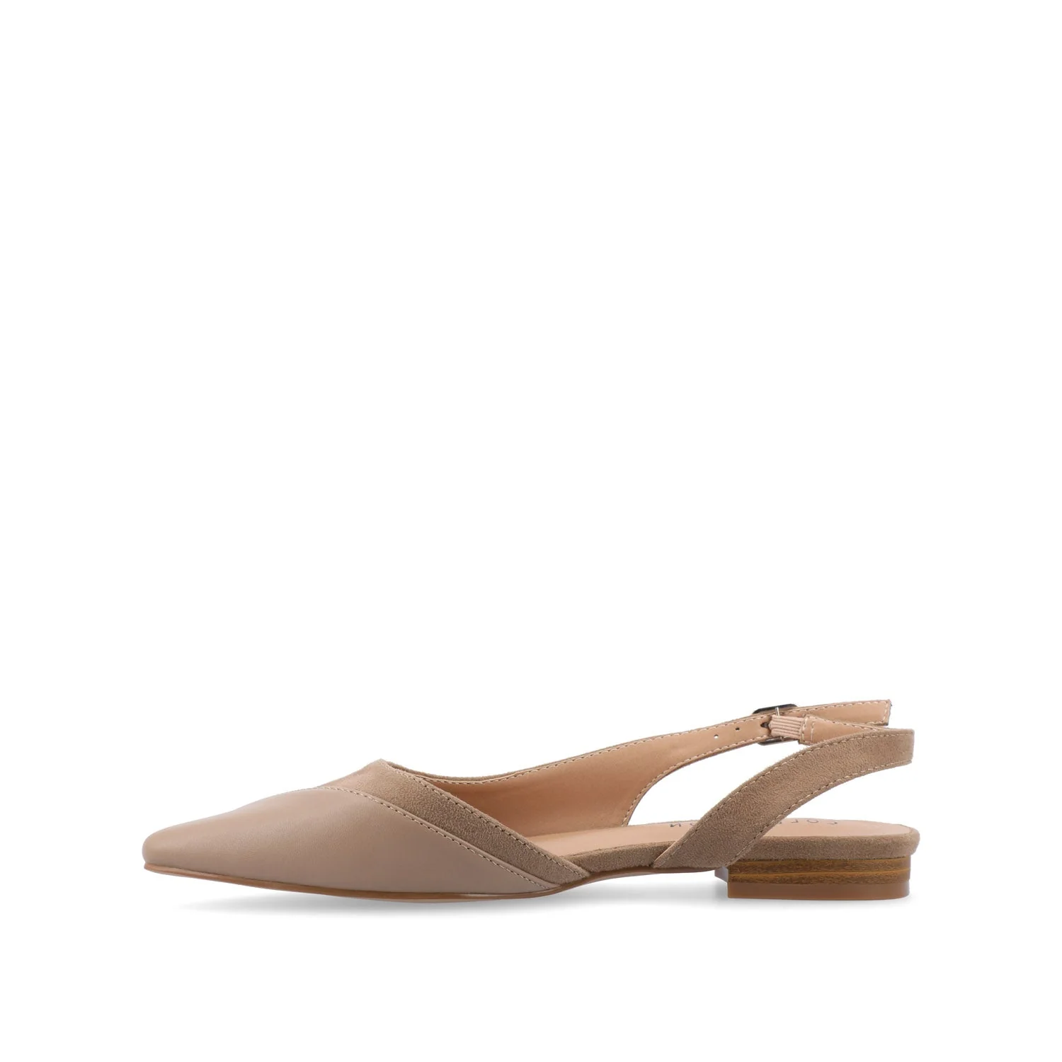 DAPHNNE BALLET FLATS IN TWEED FABRIC - Taupe - Image 3