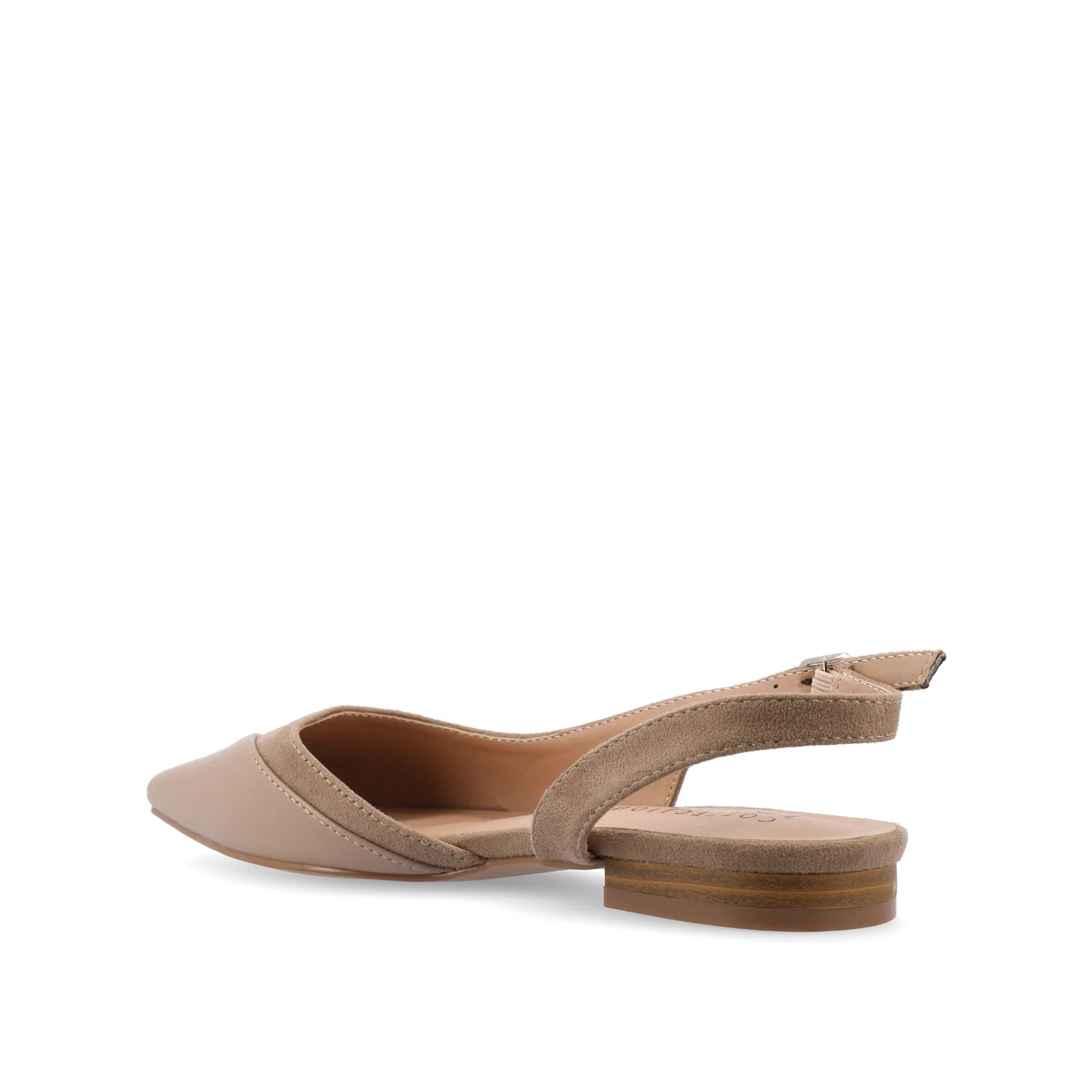 DAPHNNE BALLET FLATS IN TWEED FABRIC - Taupe - Image 4
