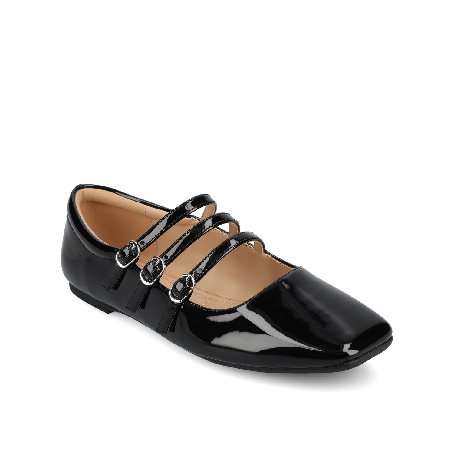 DARLIN STATEMENT FLATS IN WIDE - Black Patent - Image 3